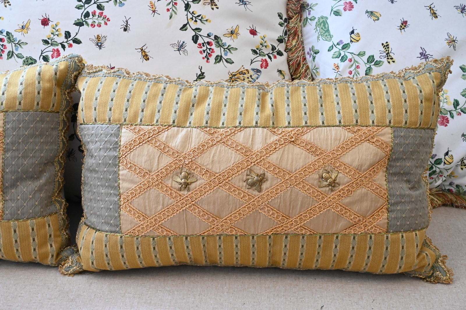 Seven Decorative Throw Pillows - 2