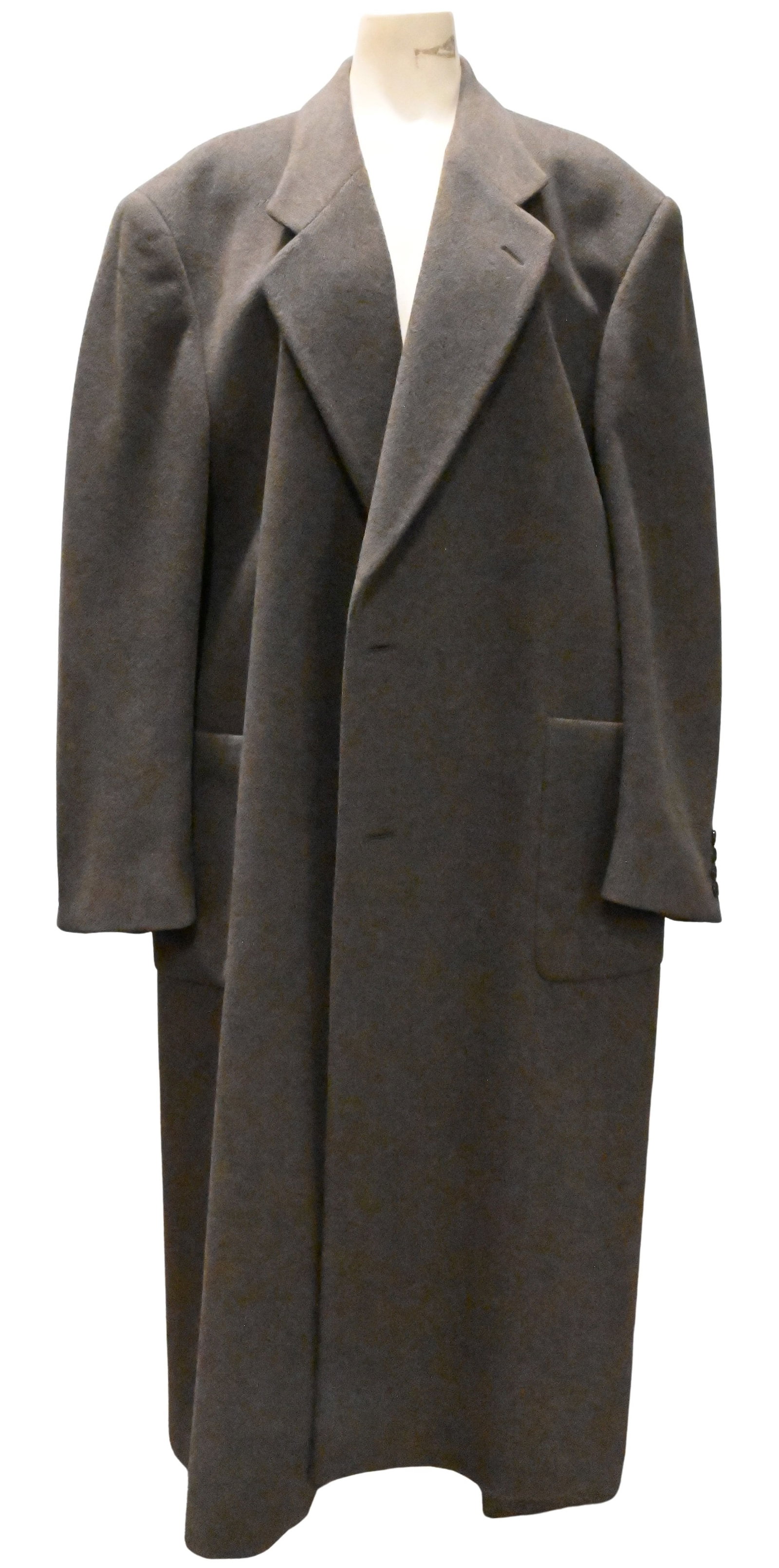 Valentino for Saks Fifth Avenue Men's Olive Wool Coat: Valentino for Saks Fifth Avenue Men's Olive Wool Coat size 44