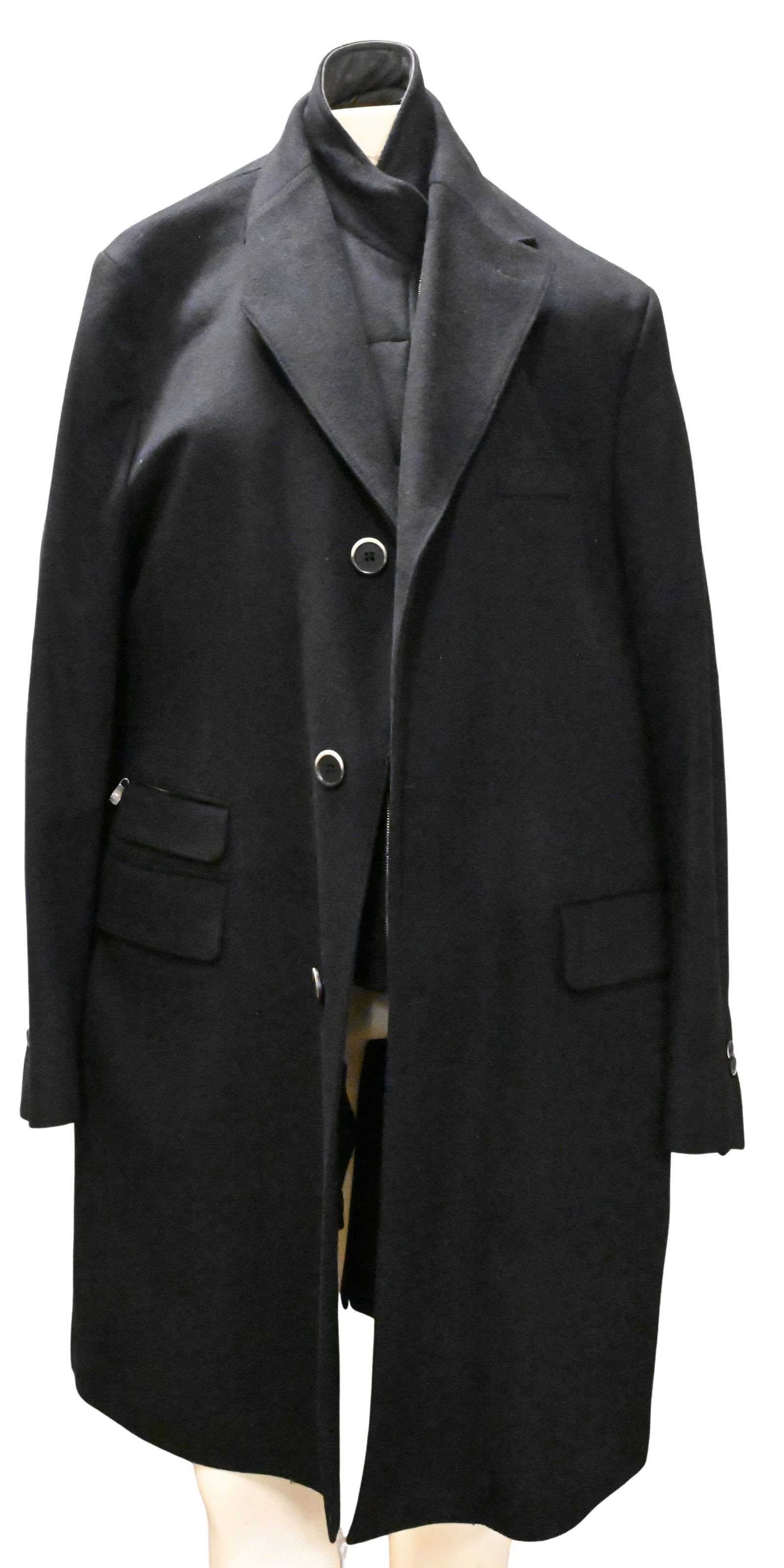 Corneliani Milestones Black Silk and Wool Jacket (1 of 7)