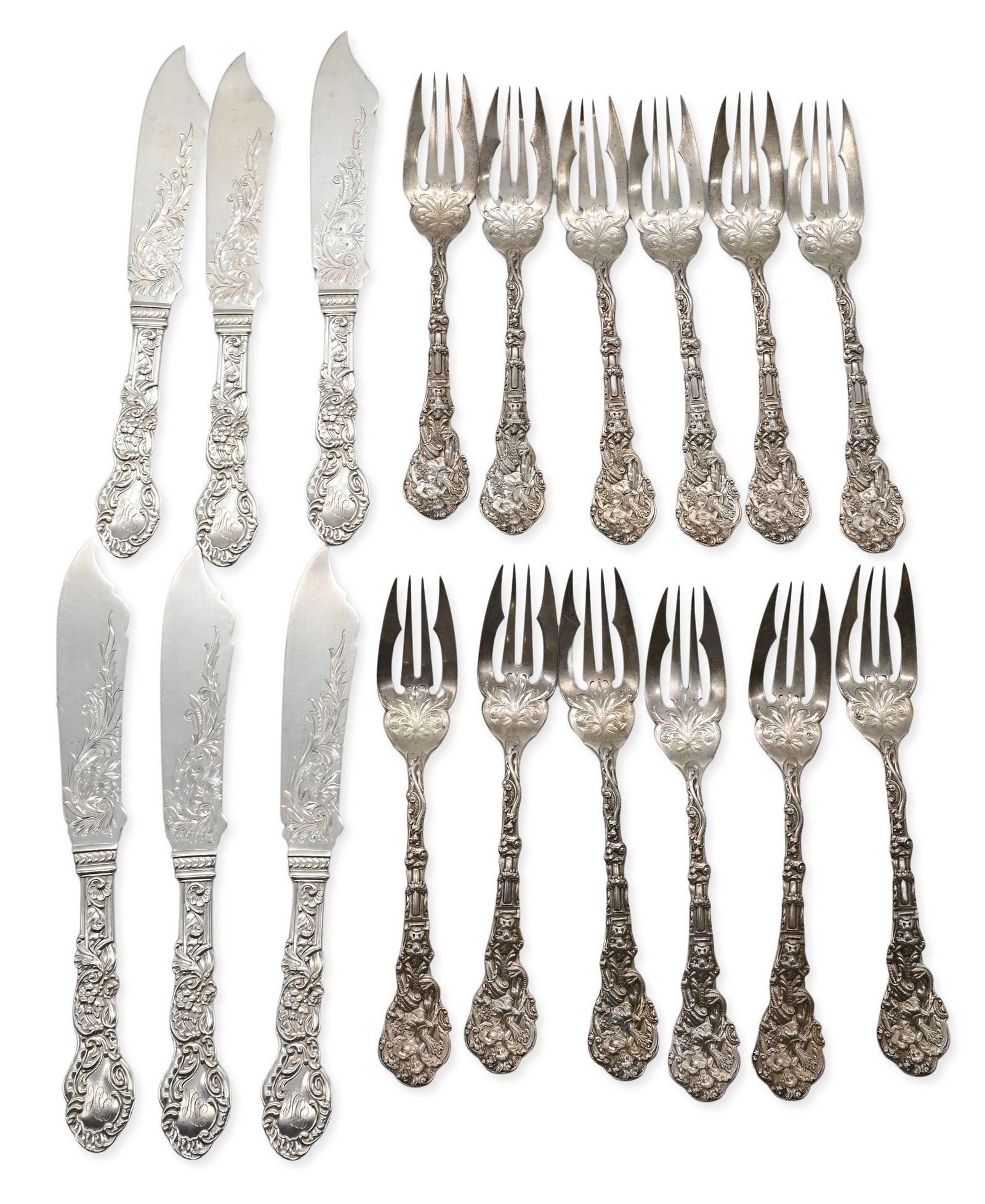 Two Partial Gorham Sterling Silver Sets (1 of 4)