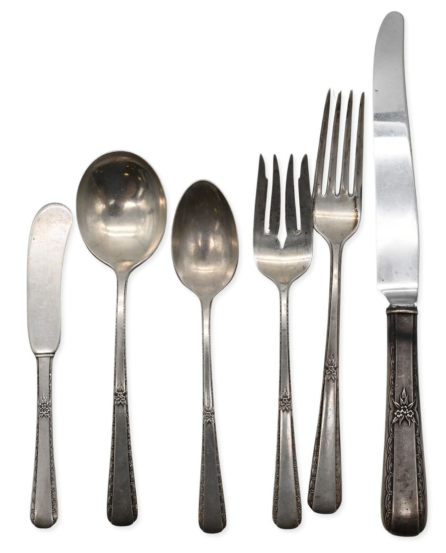 24 Piece International Silver Sterling Flatware Set for Four (1 of 3)