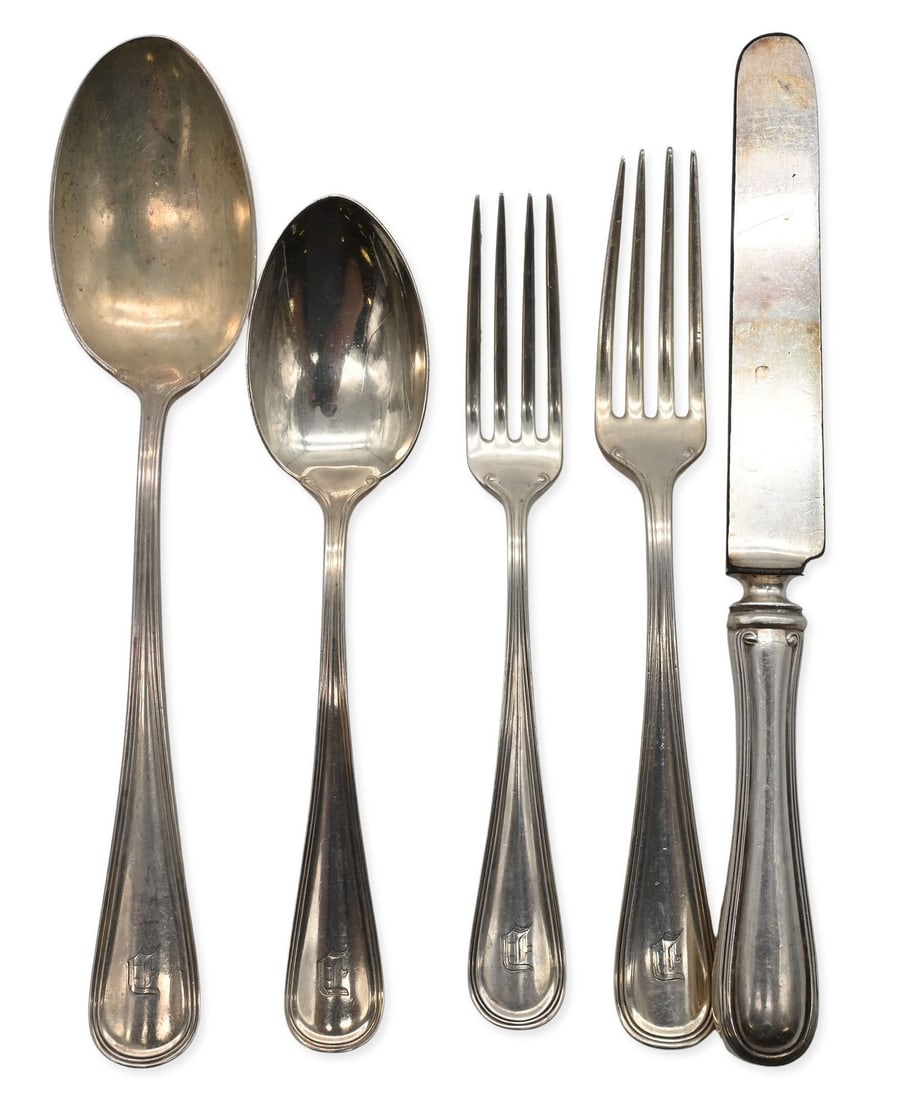 20 Piece Gorham Sterling Silver Partial Flatware Set in Monet Frosted Pattern (1 of 3)