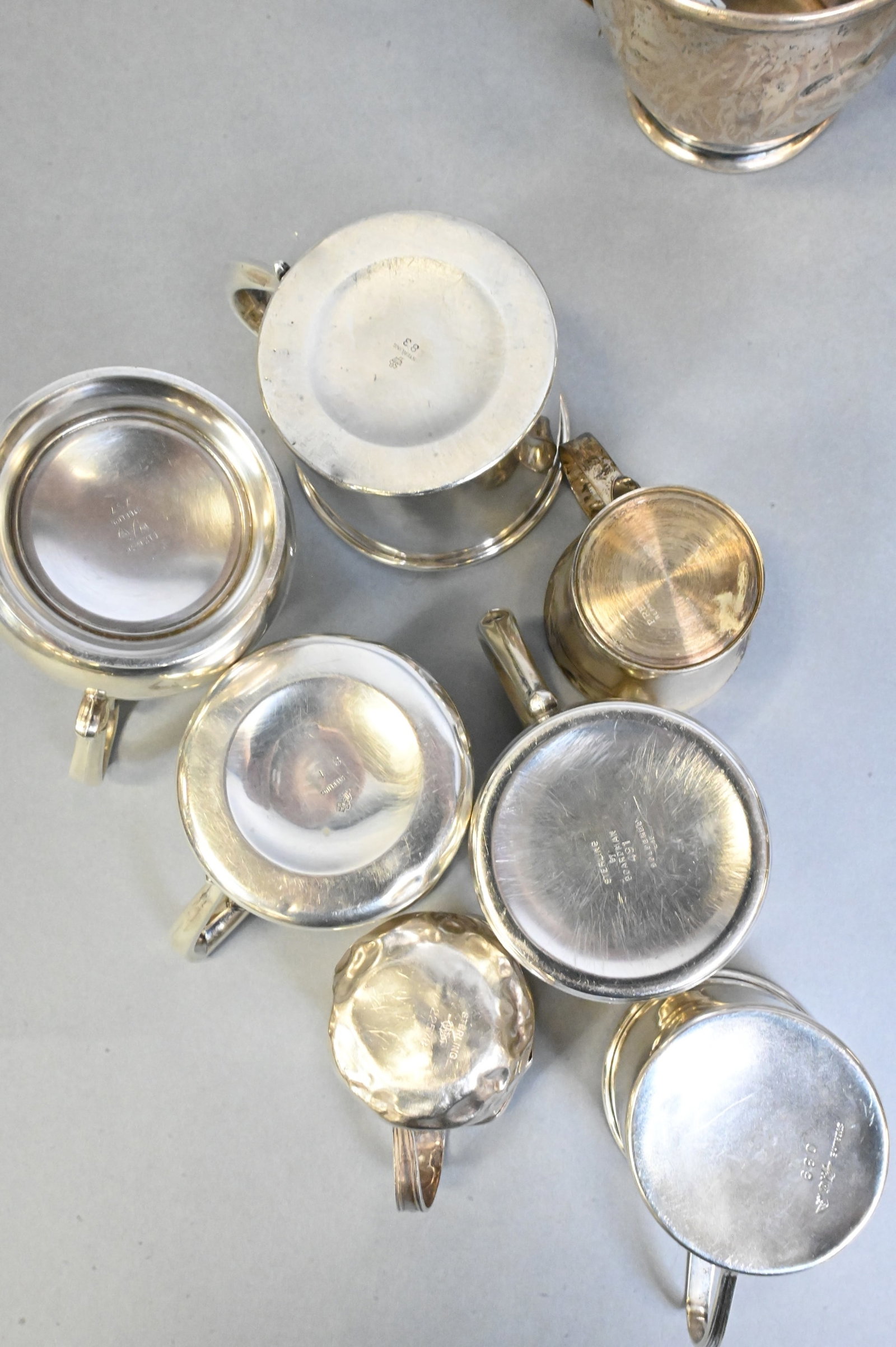 12 Sterling Silver Cups - 2