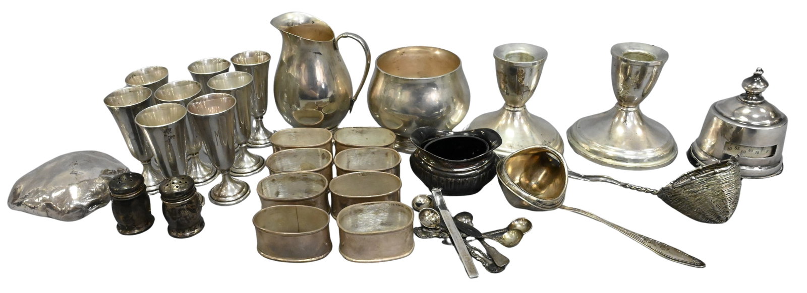 Approximately 26 Piece Group of Sterling Silver (1 of 8)
