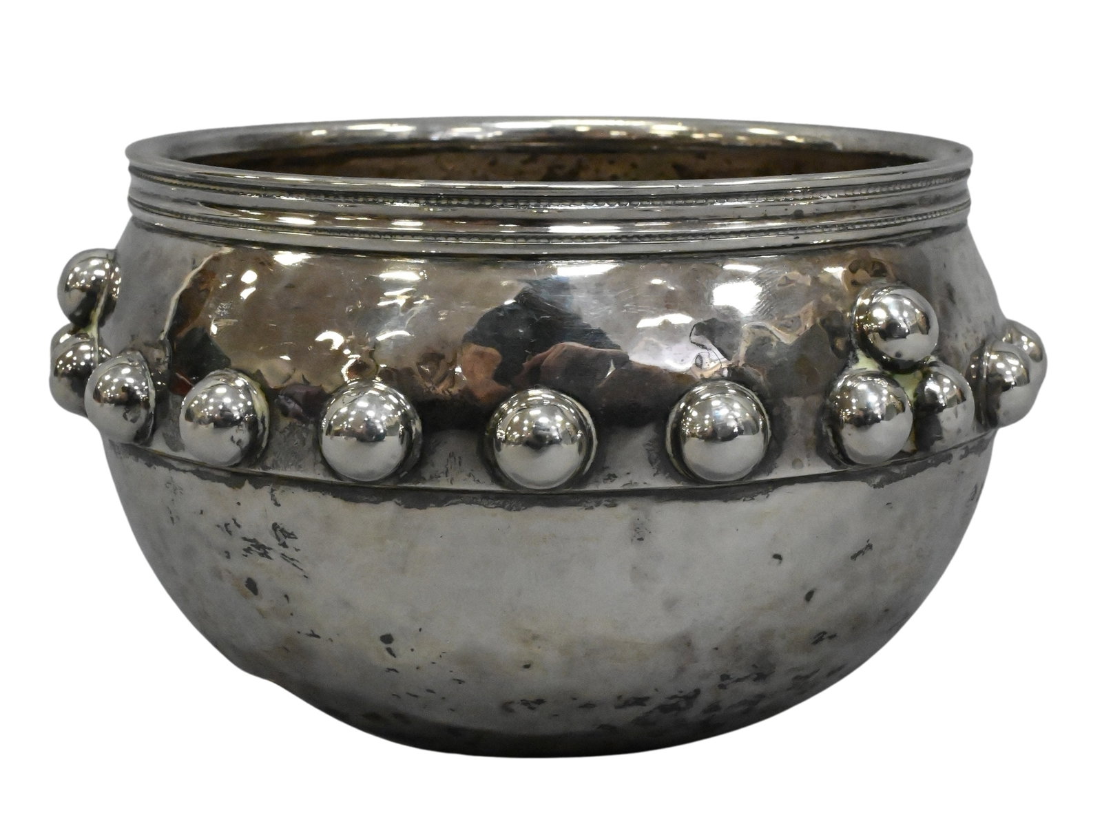 Sterling Silver Glastonbury Bowl by Joseph Gilmore: Sterling Silver Glastonbury Bowl by Joseph Gilmore height 3 1/2 inches, diameter 5 1/2 inches, 8.10 troy ounces