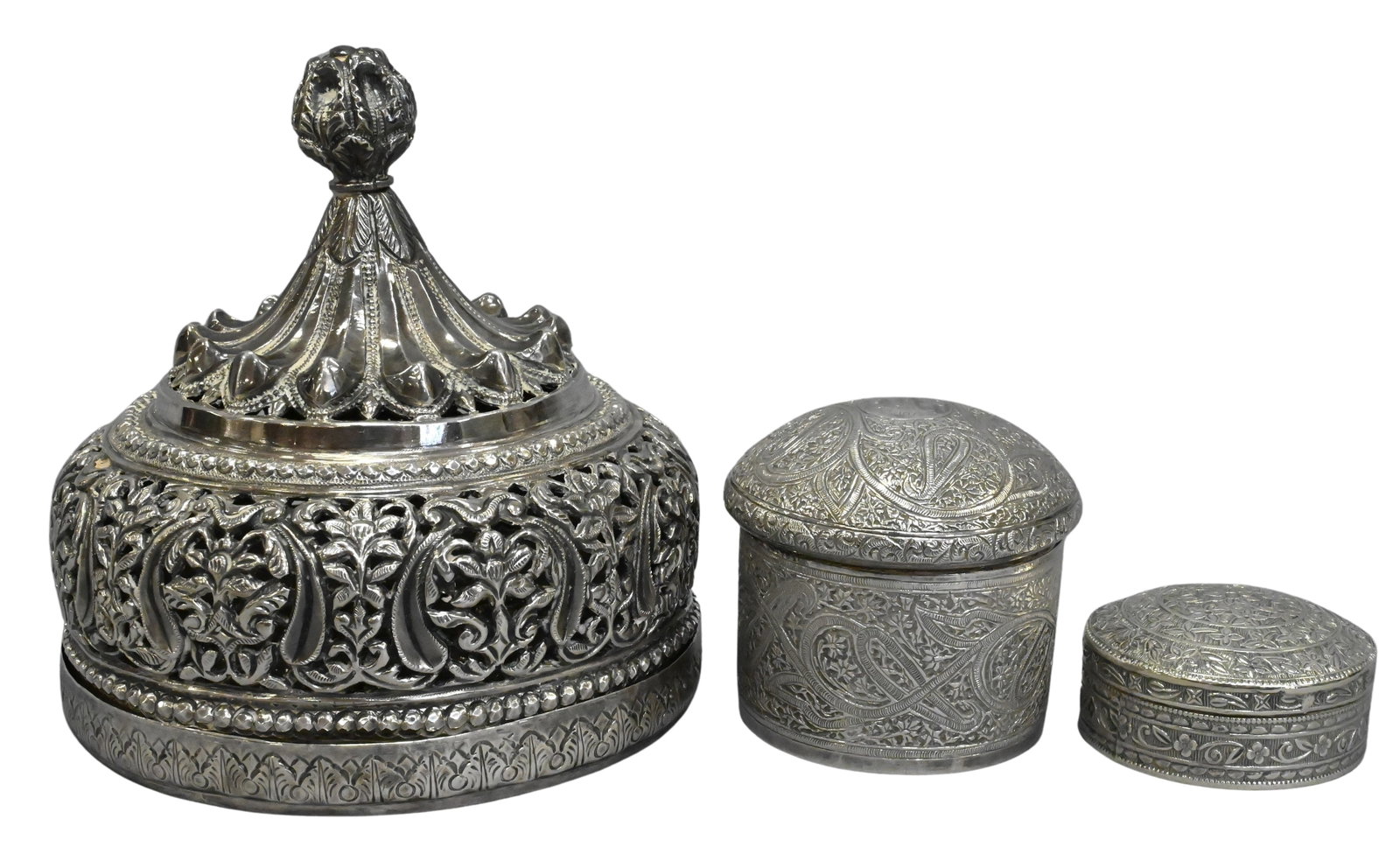 Three Piece Indian Silver Group (1 of 5)