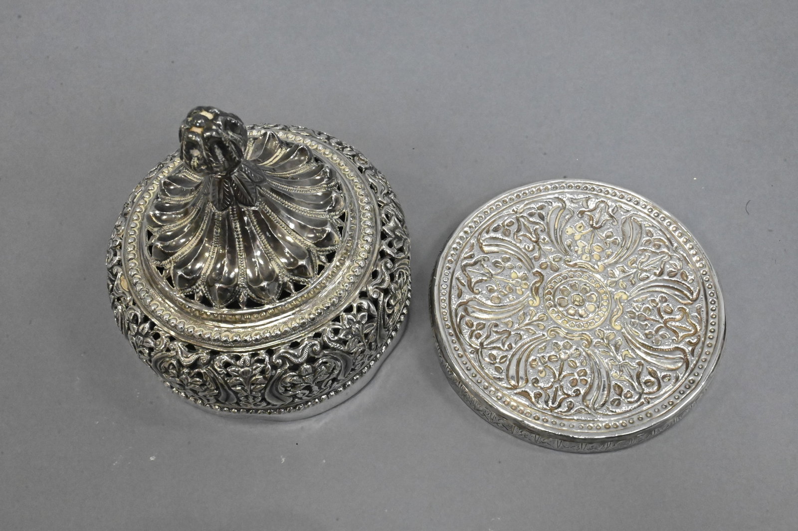 Three Piece Indian Silver Group - 4