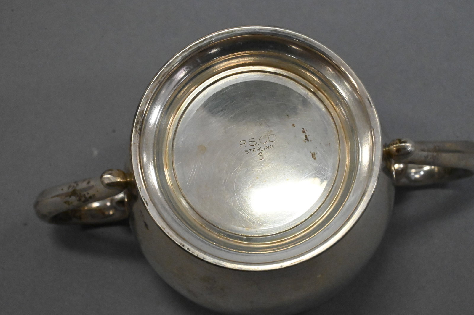 Three Piece P.S.C.U. Sterling Silver Tea Set - 3
