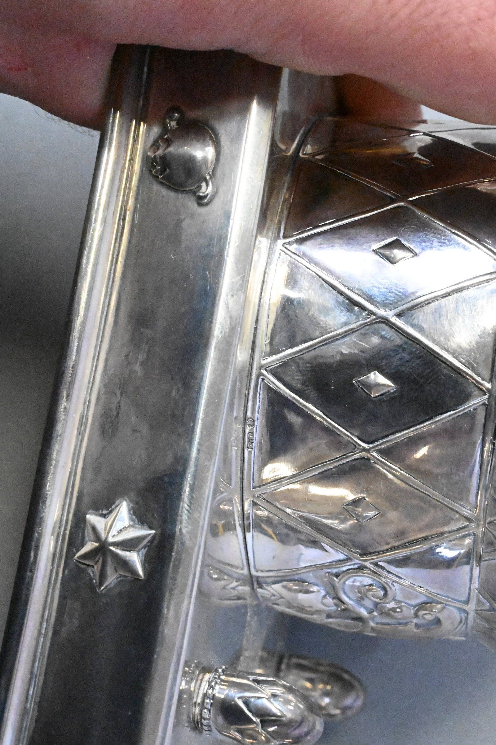 Continental Silver Inkwell - 4