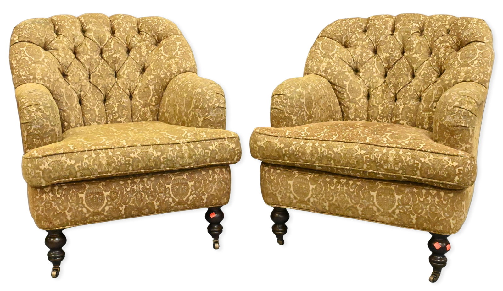 Pair of Custom Upholstered Club Chairs (1 of 5)