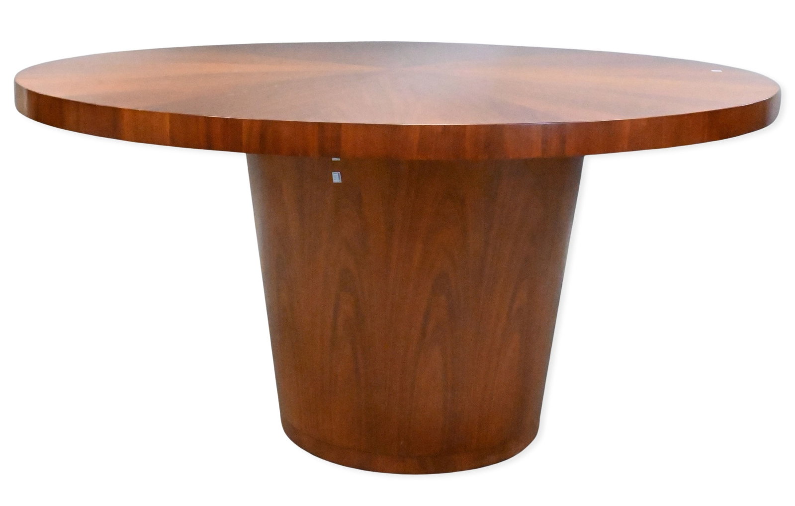 Crate and Barrel "Onion" Round Dining Table: Crate and Barrel "Onion" Round Dining Table set on pedestal base height 30 inches, diameter 60 inches