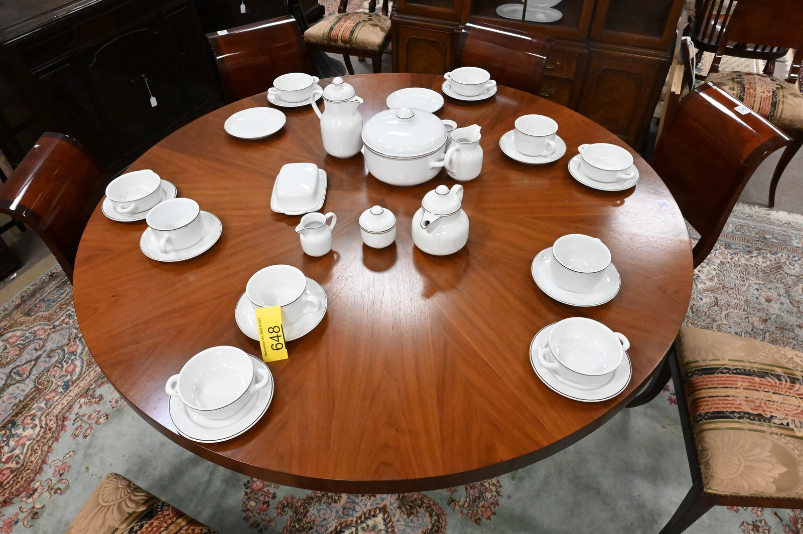 Crate and Barrel "Onion" Round Dining Table - 3