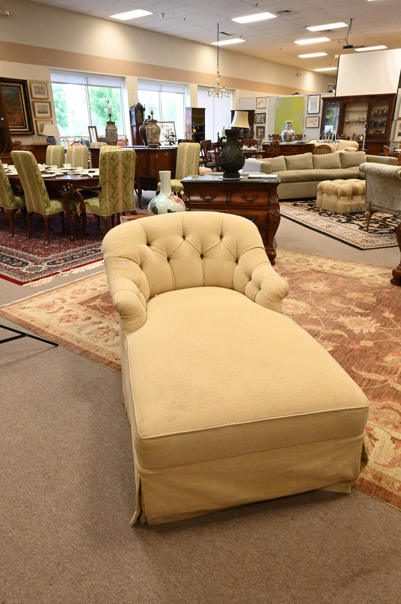 Custom Upholstered Chaise Lounge - 2