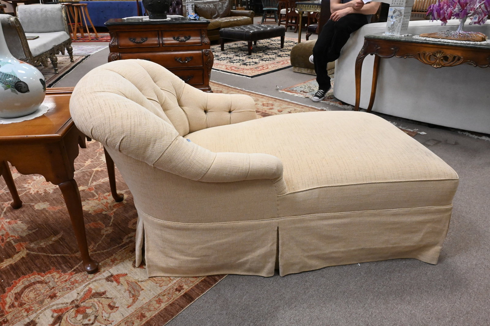Custom Upholstered Chaise Lounge - 4
