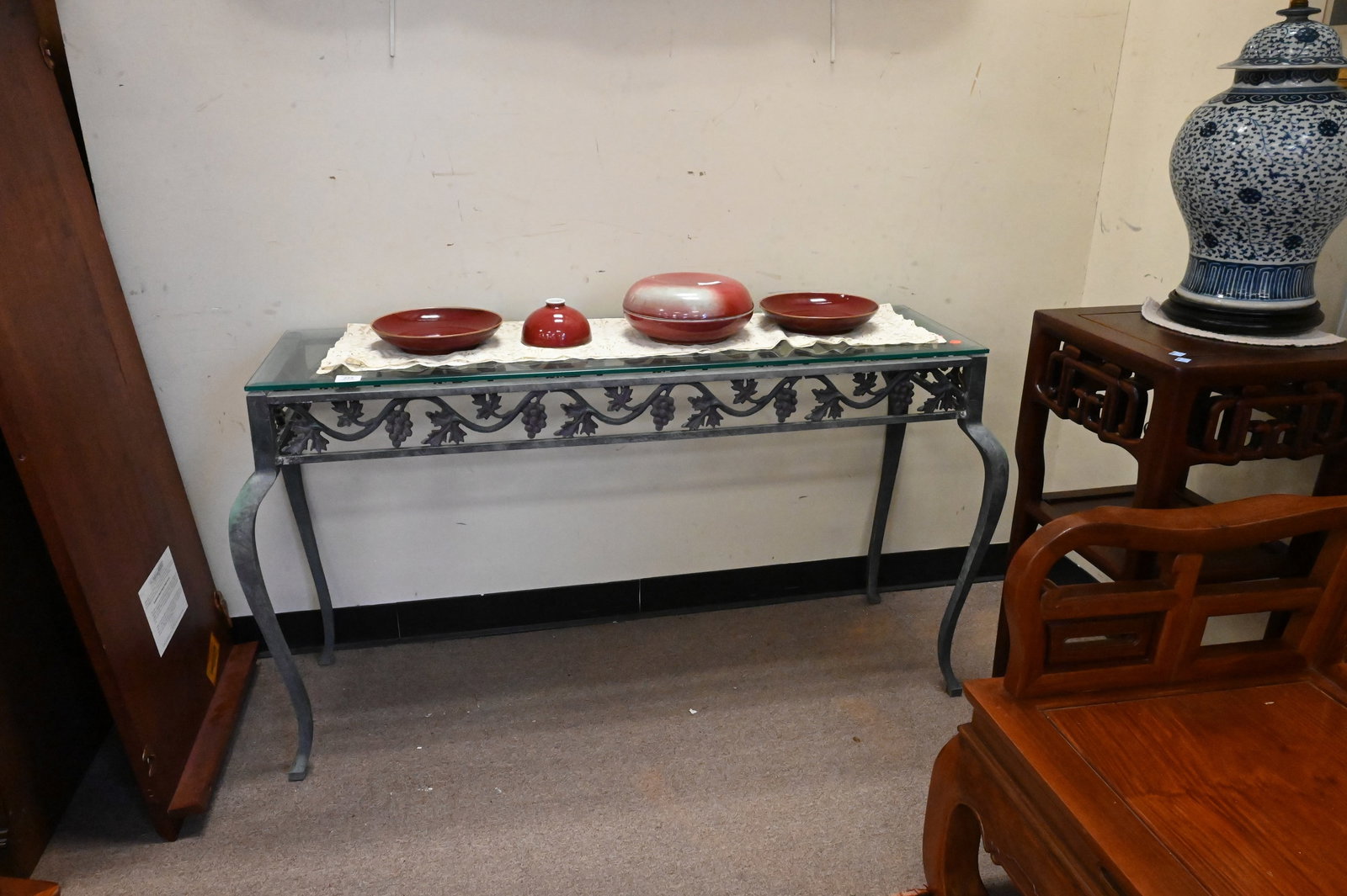Metal and Glass Console Table - 2