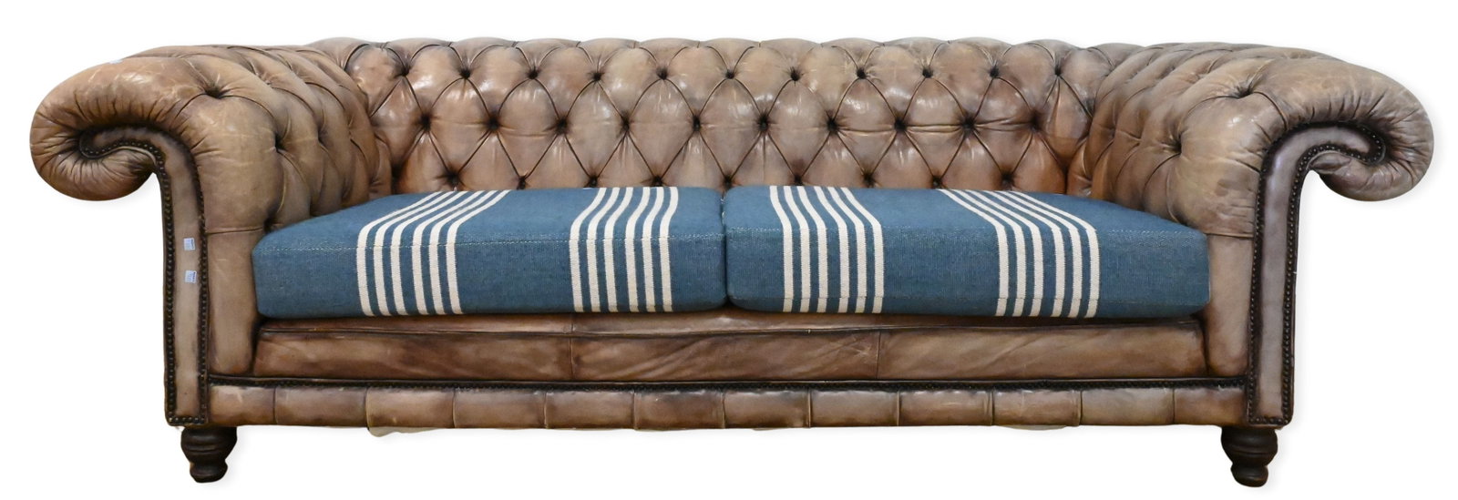 Leather Chesterfield Sofa (1 of 5)