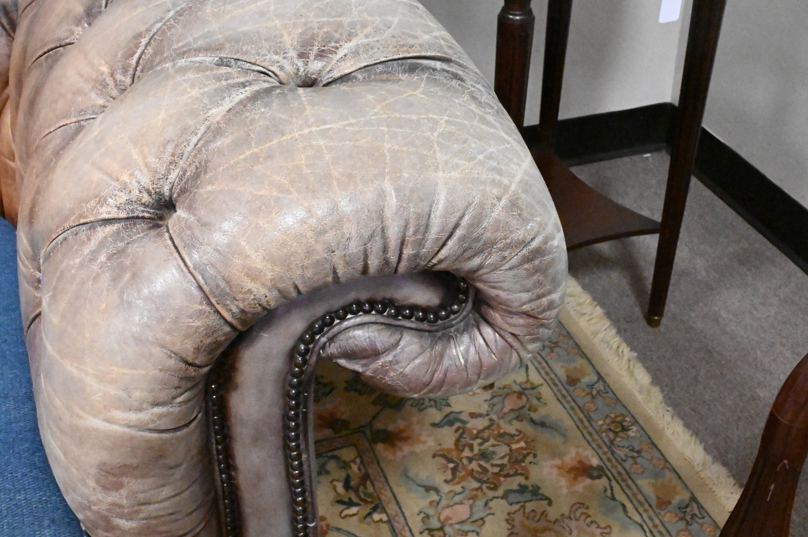 Leather Chesterfield Sofa - 5