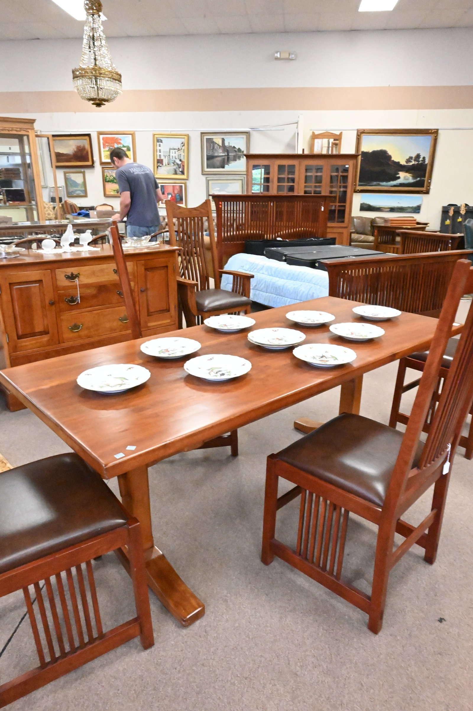 Stickley Cherry Dining Table - 4