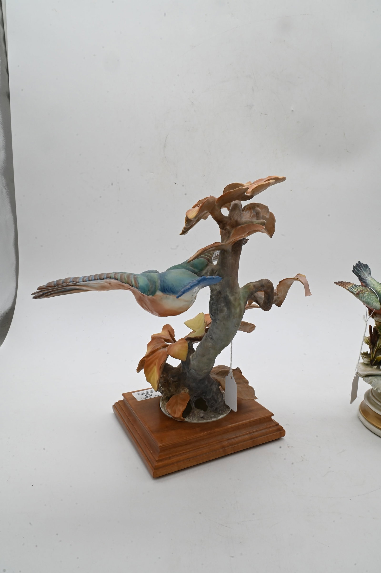 Two Porcelain Kingfisher Bird Figurines - 3