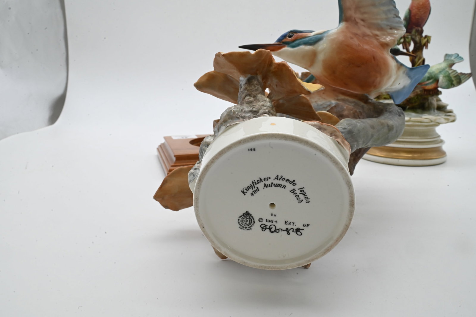 Two Porcelain Kingfisher Bird Figurines - 5