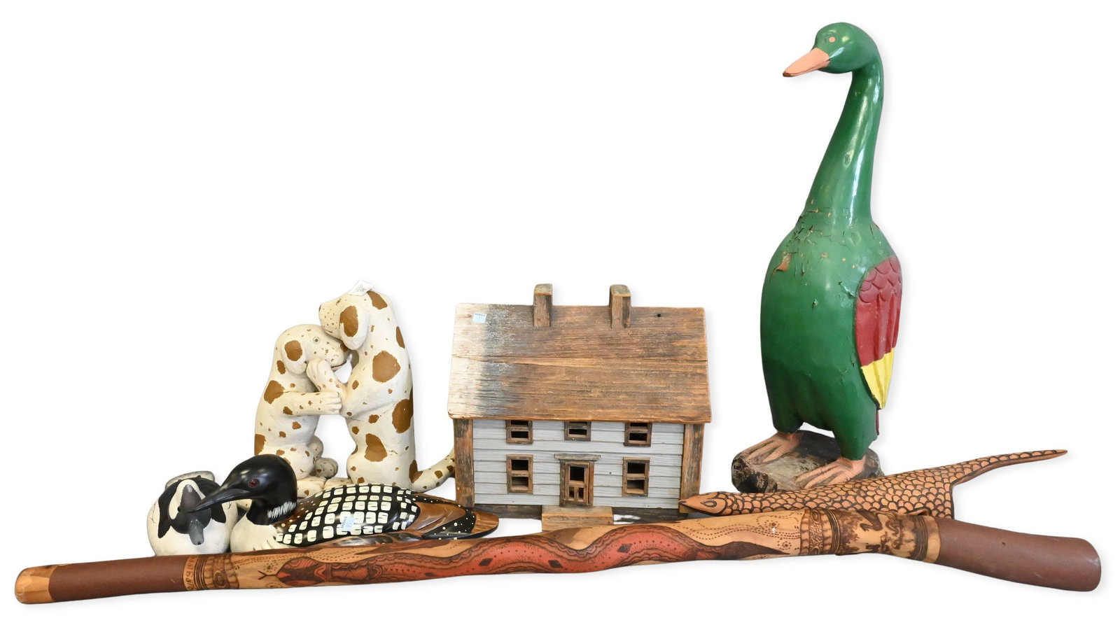 Folk Art and Carved Wood Decorative Group (1 of 6)