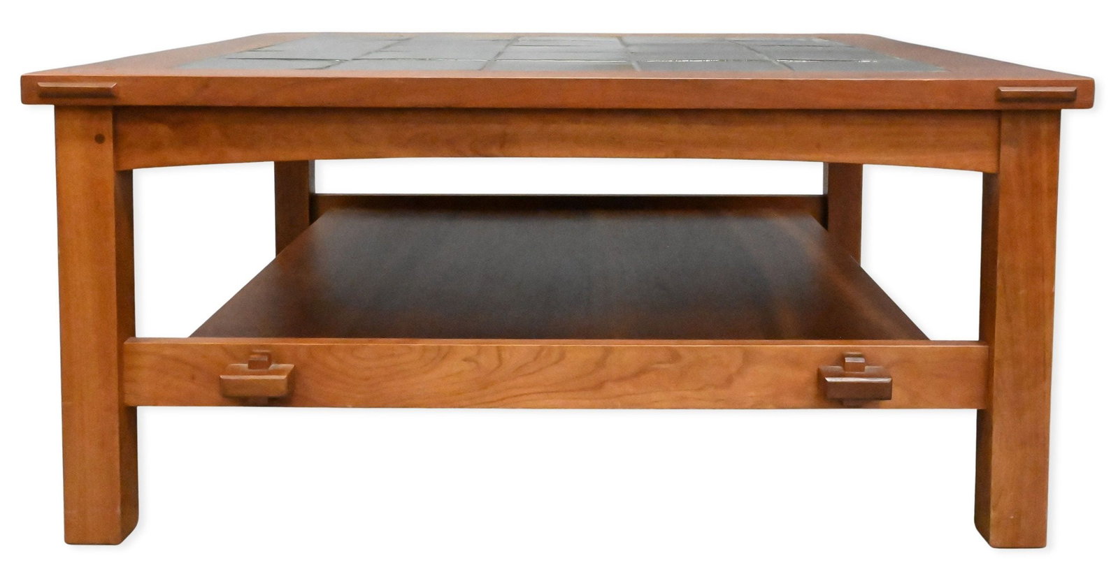 Stickley Mission Style Cherry Tile Top Coffee Table (1 of 1)