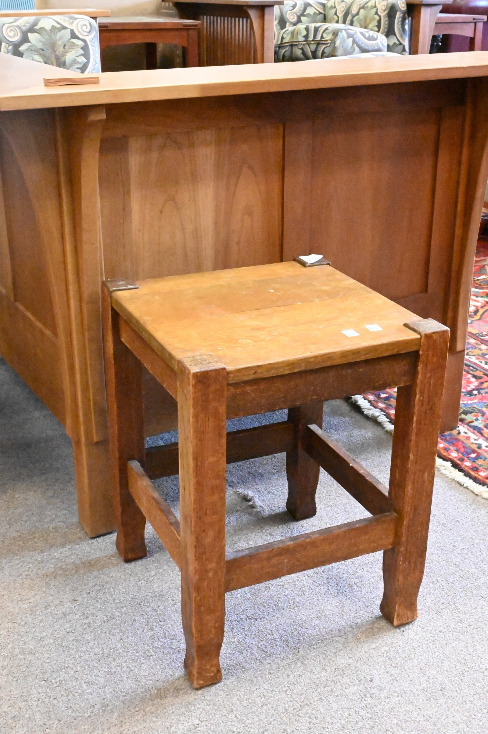 Stickley Mission Oak Stool - 2