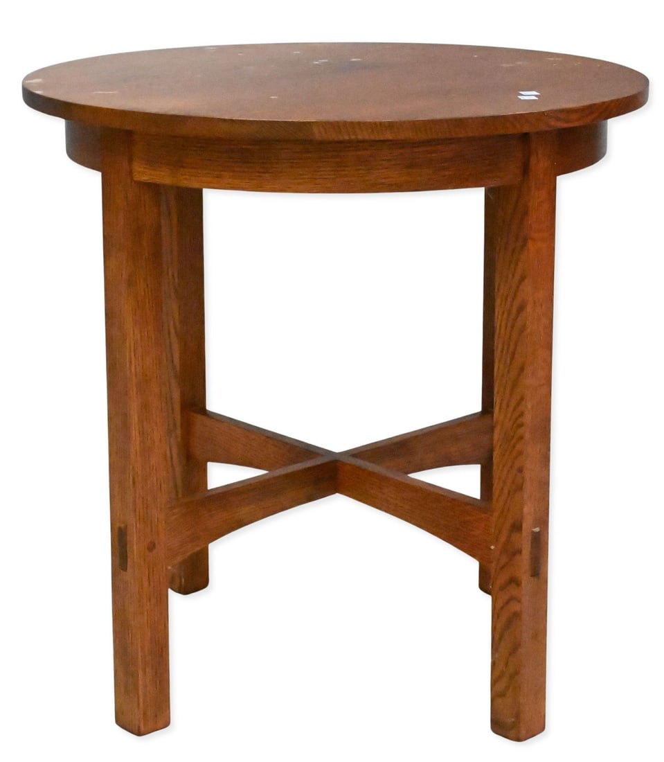 Stickley Mission Oak Round Table (1 of 5)