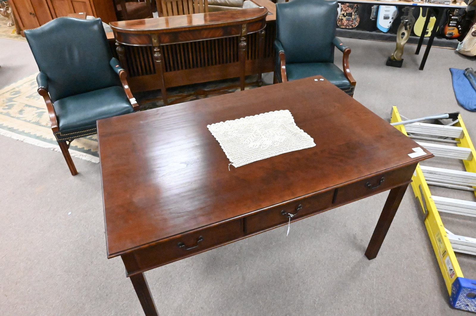 Eldred Wheeler Benchmade Cherry Writing Table - 3