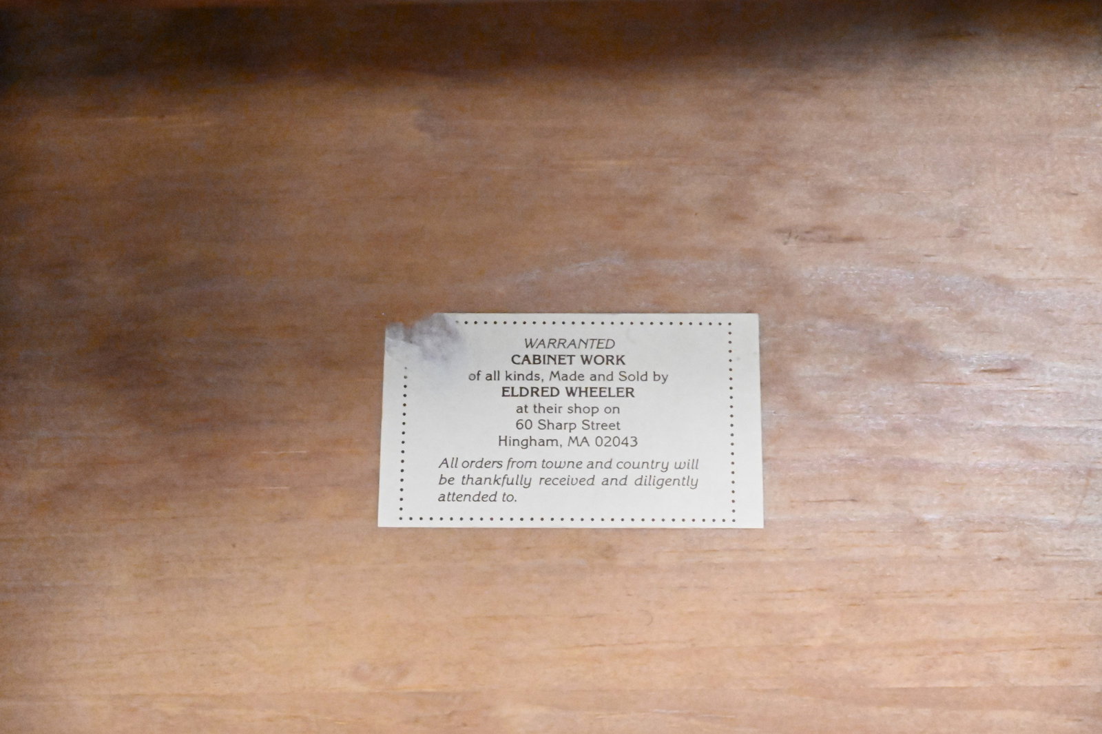 Eldred Wheeler Benchmade Cherry Writing Table - 4