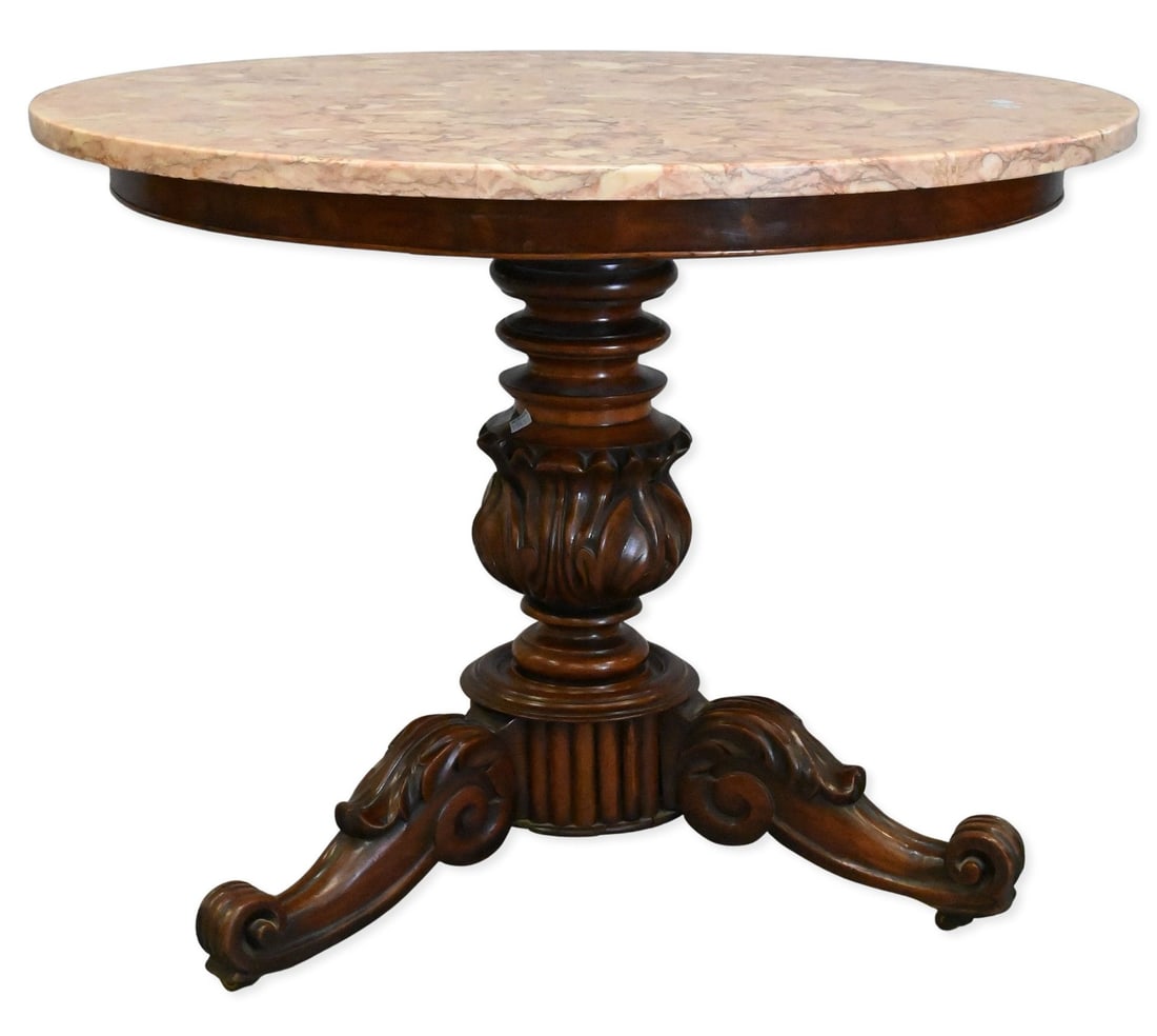 Round Mahogany Center Table (1 of 5)