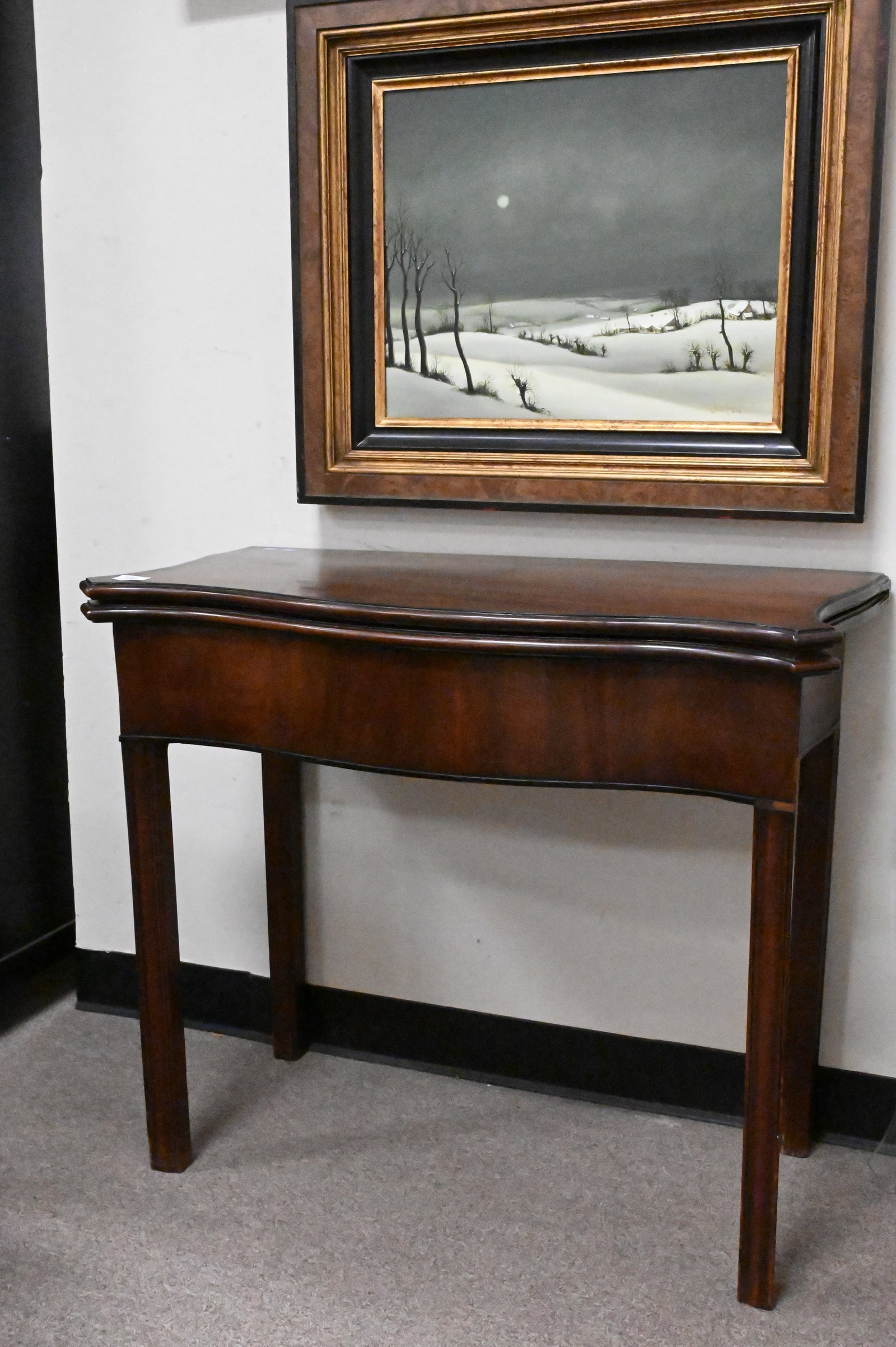 George III Mahogany Game Table - 2