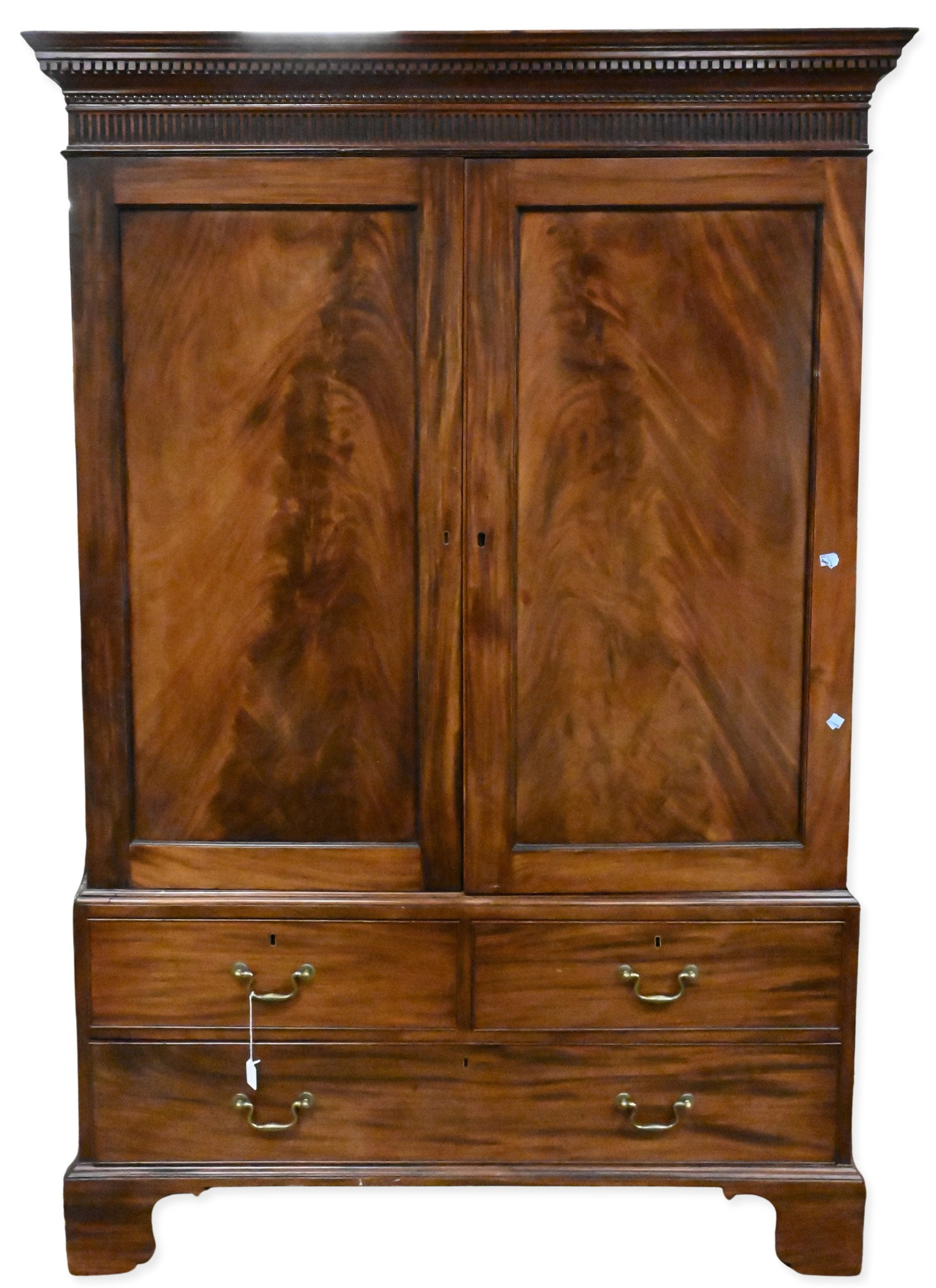 George III Mahogany Linen Press (1 of 5)