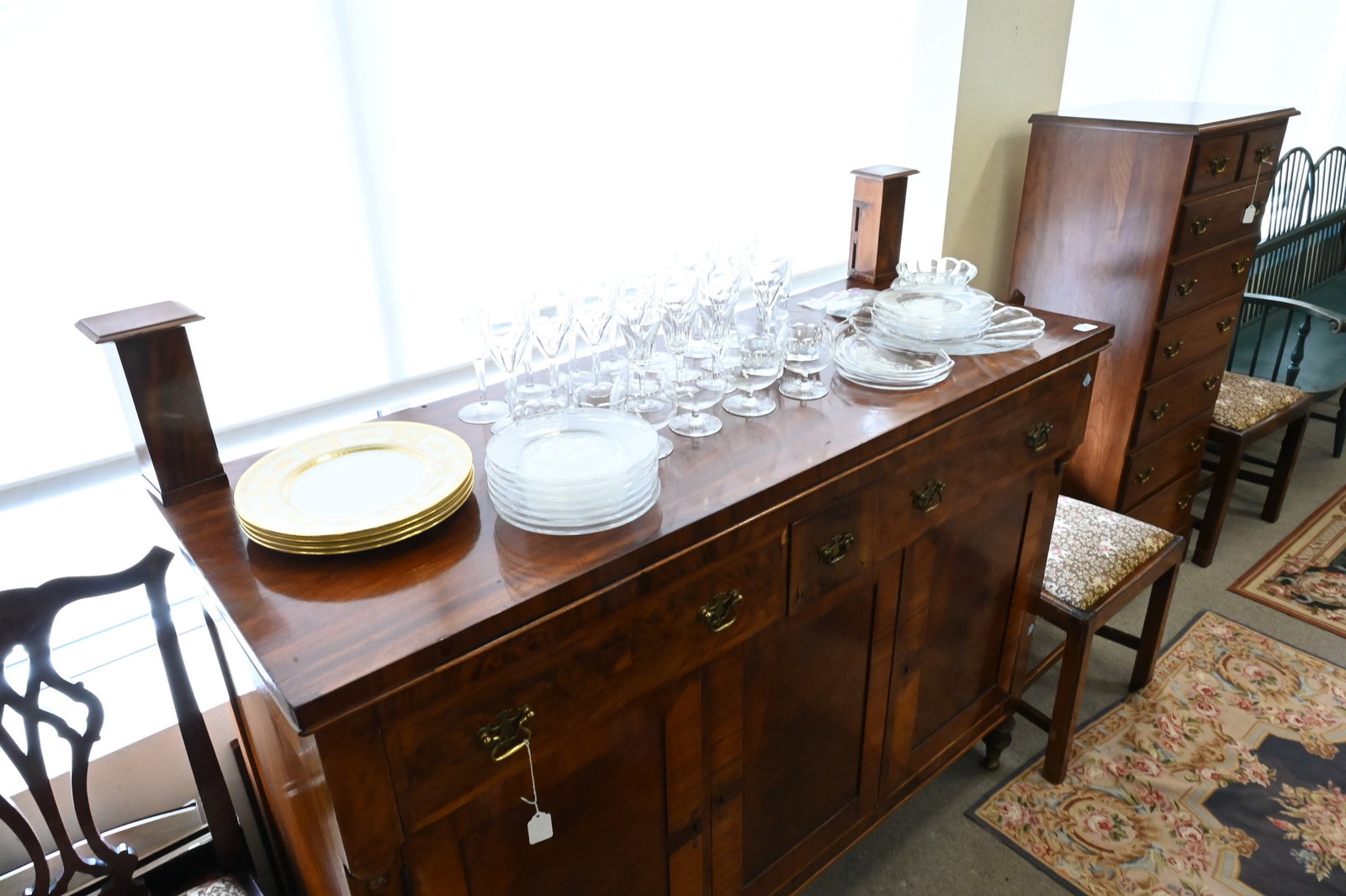 Empire Mahogany Sideboard - 3
