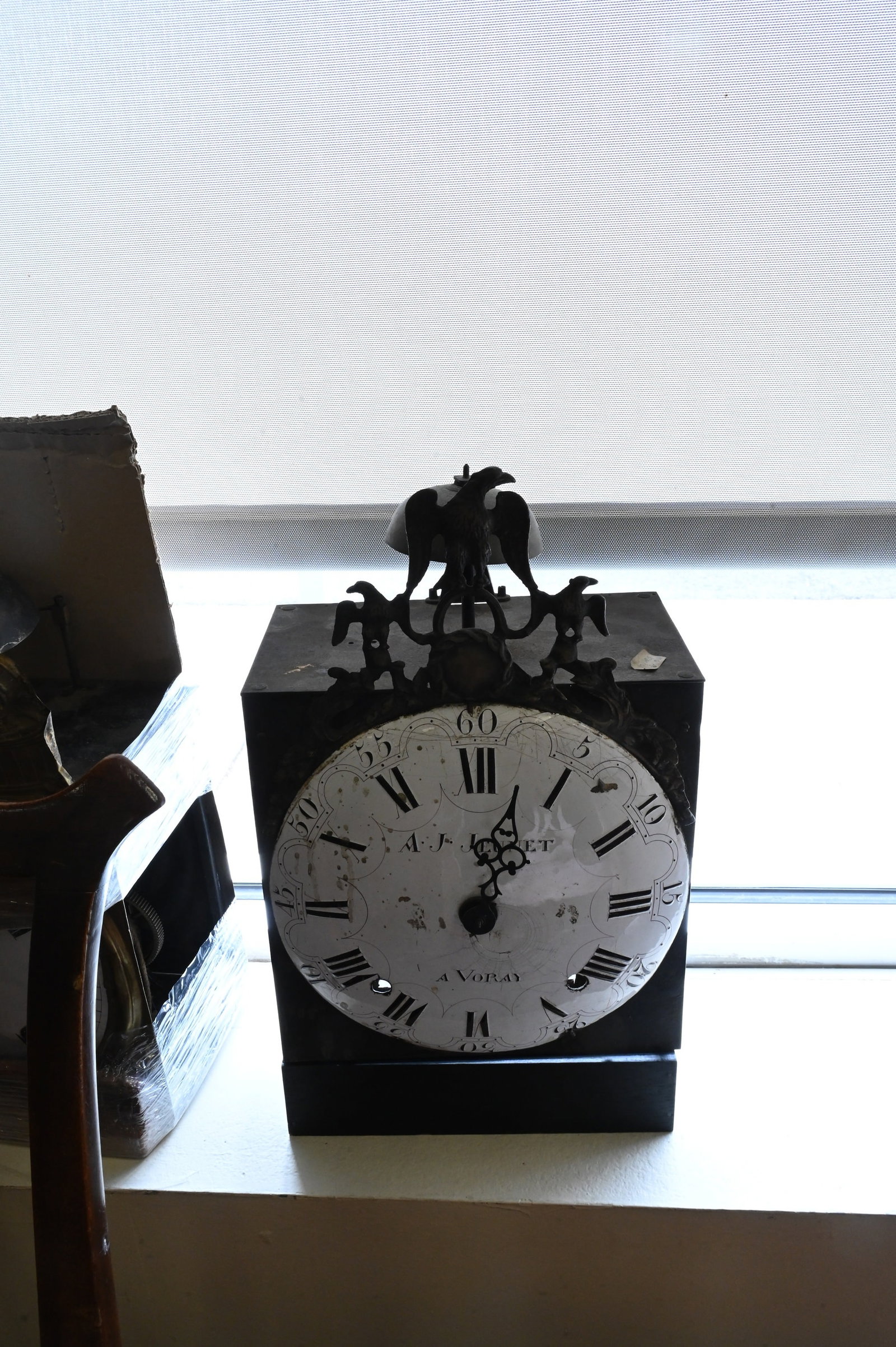 French Fruitwood Longcase Clock - 4