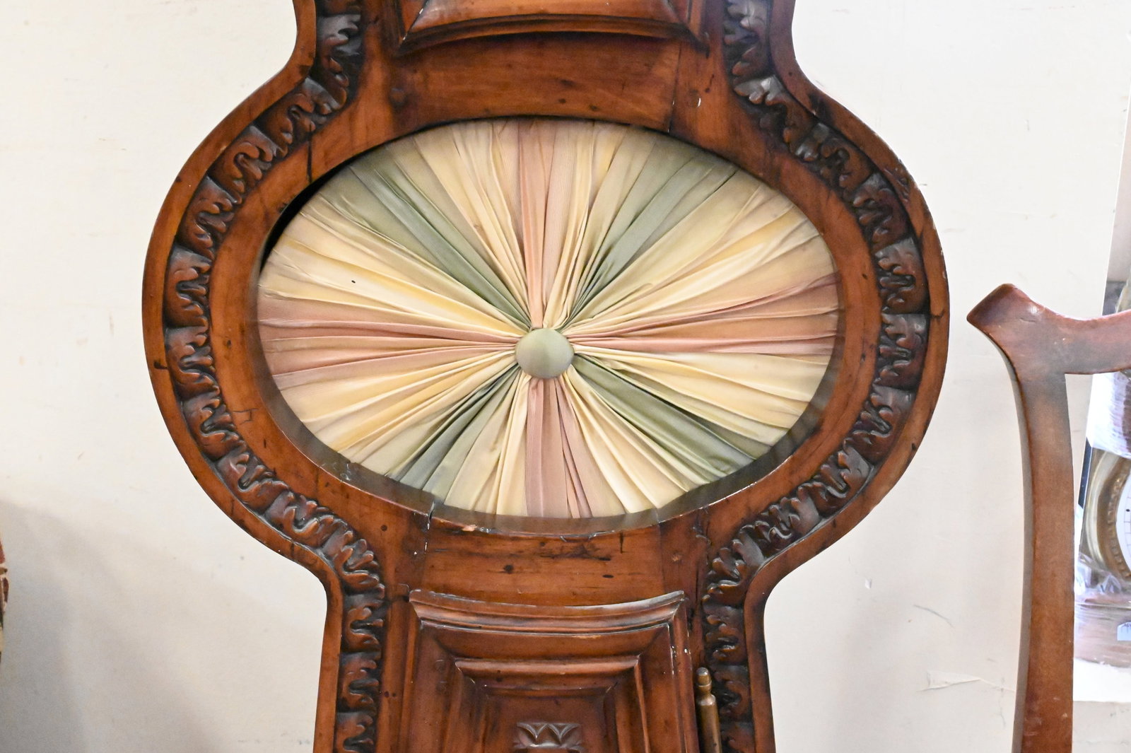 French Fruitwood Longcase Clock - 5