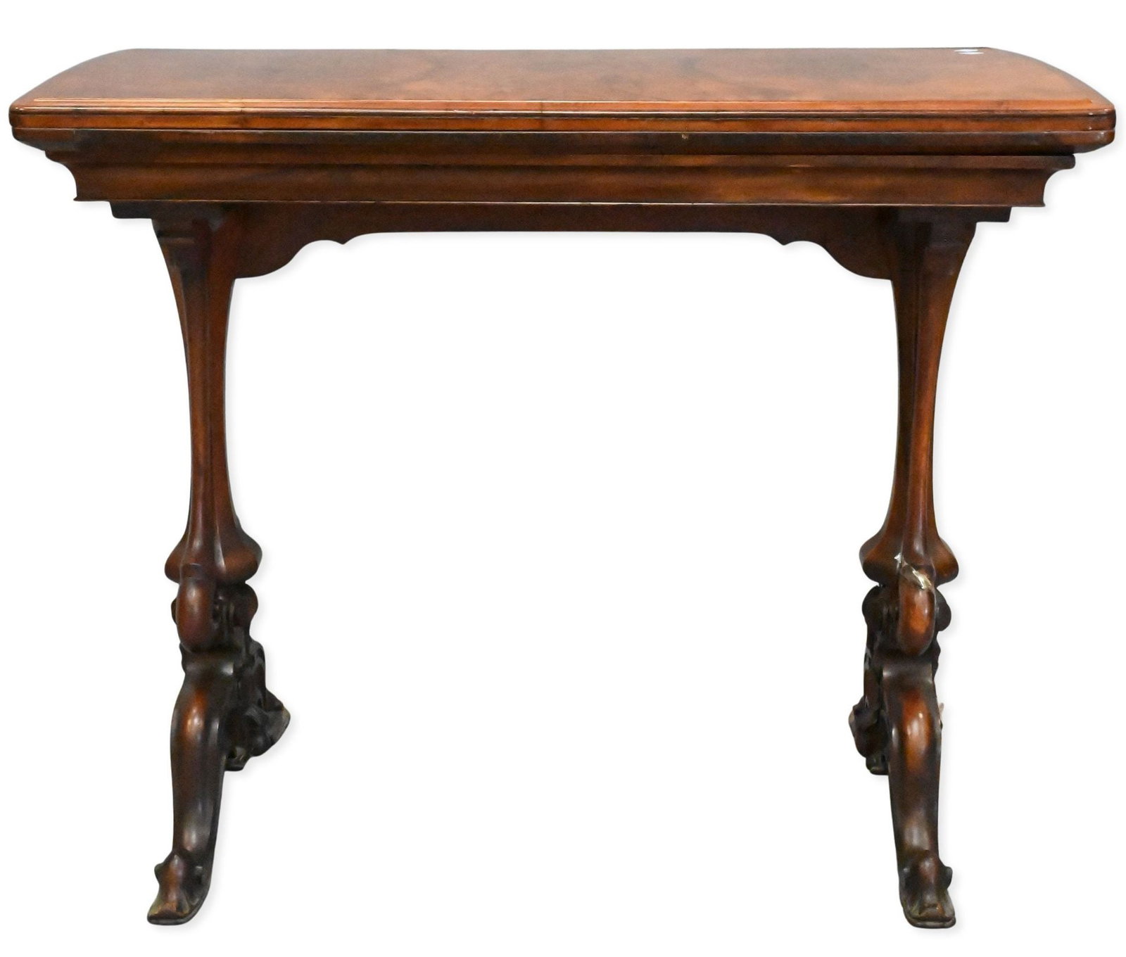 Victorian English Walnut Games Table (1 of 6)