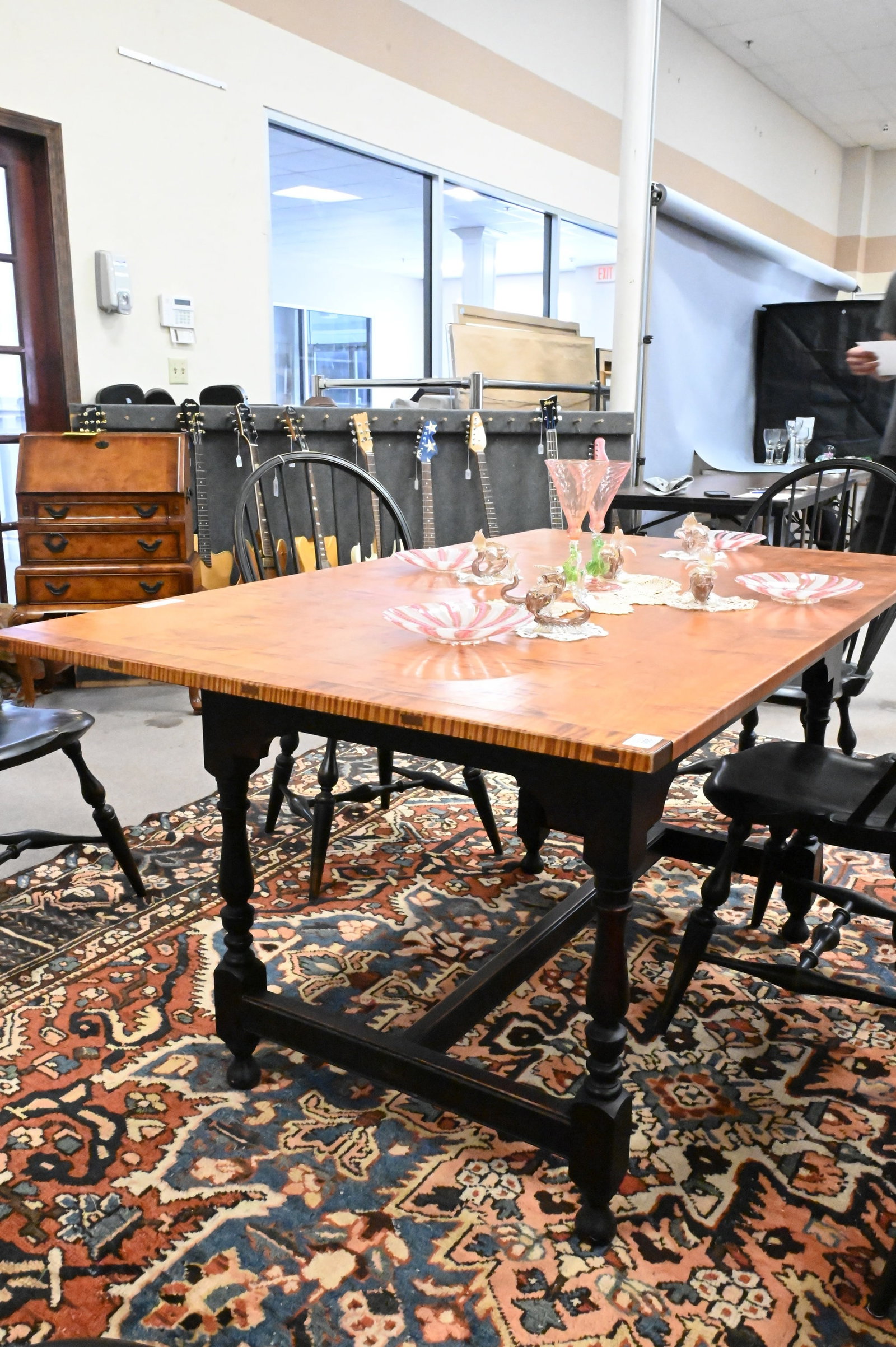 J.L Treharn Benchmade Dining Table - 4