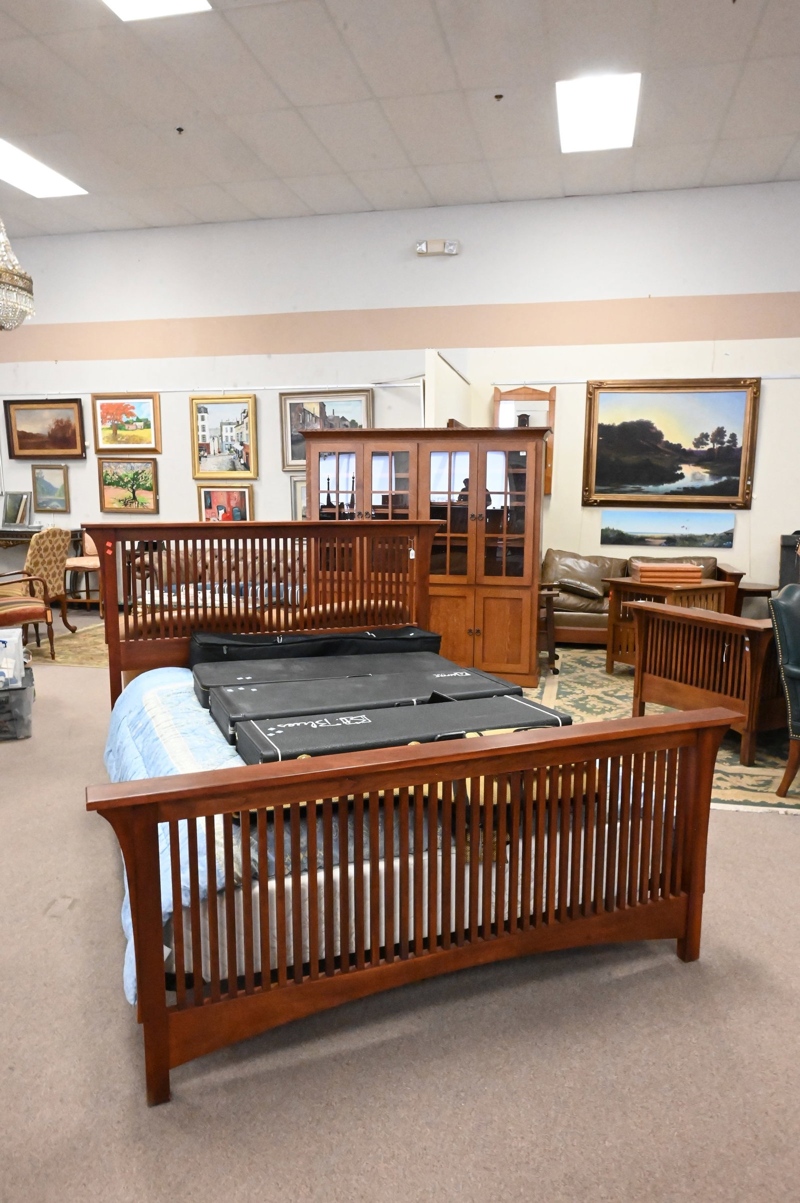Stickley Mission Style Cherry Queen Sized Bed - 2
