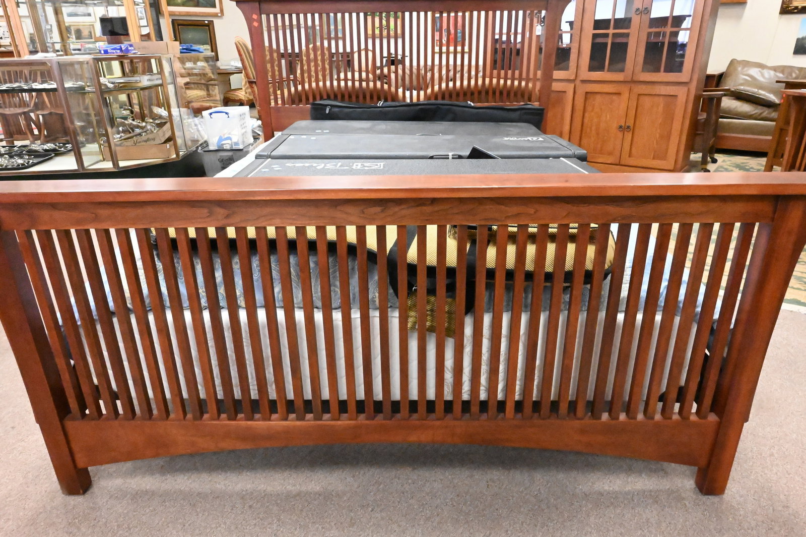 Stickley Mission Style Cherry Queen Sized Bed - 3
