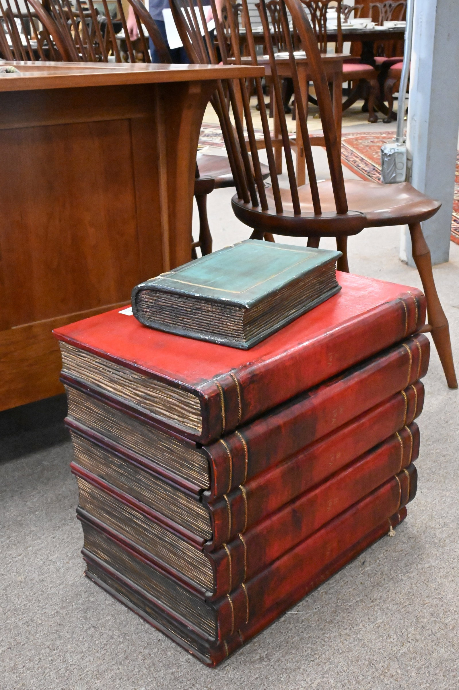 Faux Book Hinge-Top Chest - 4