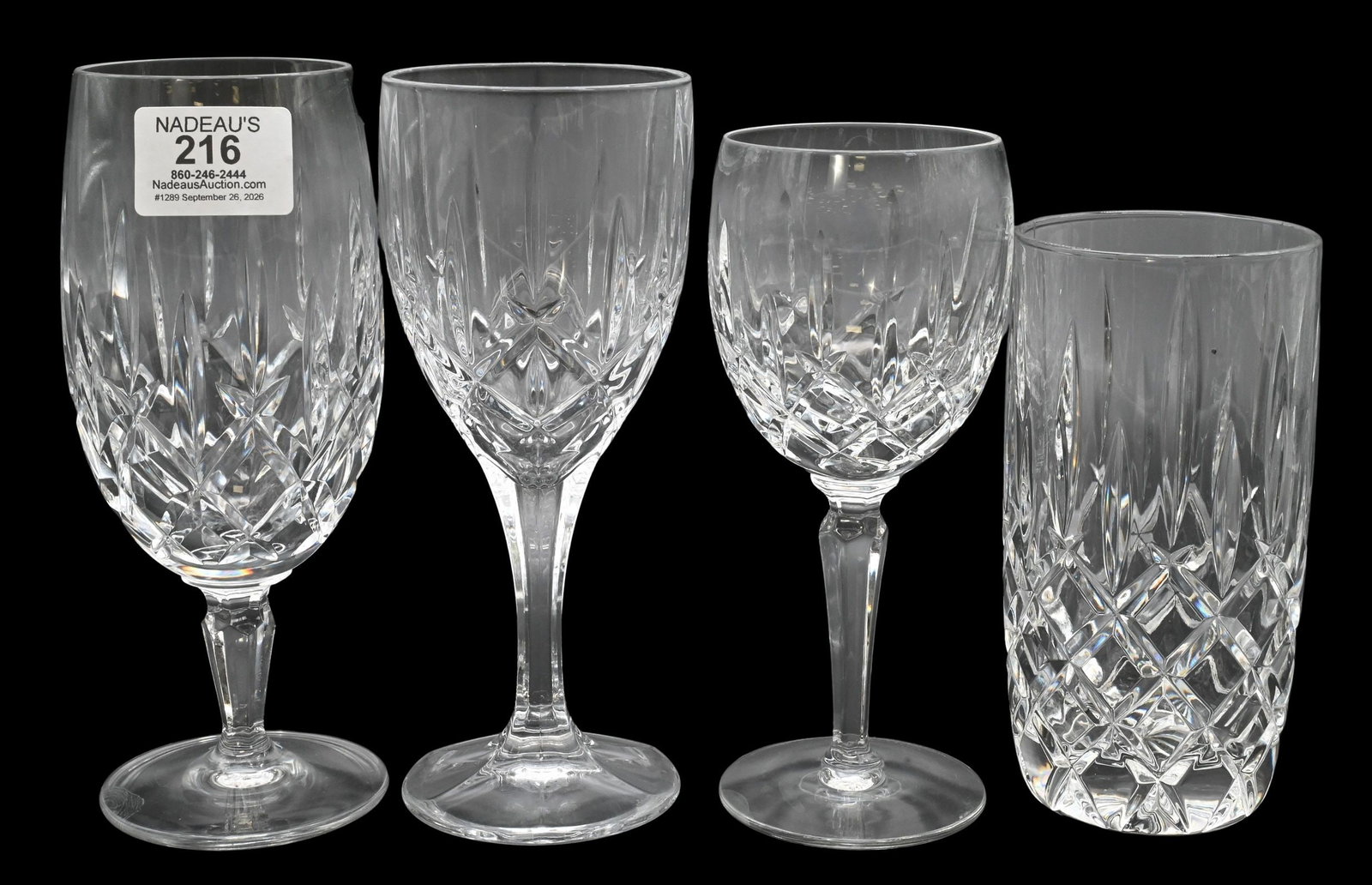 58 Pieces Gorham Crystal Stemware Set (1 of 6)