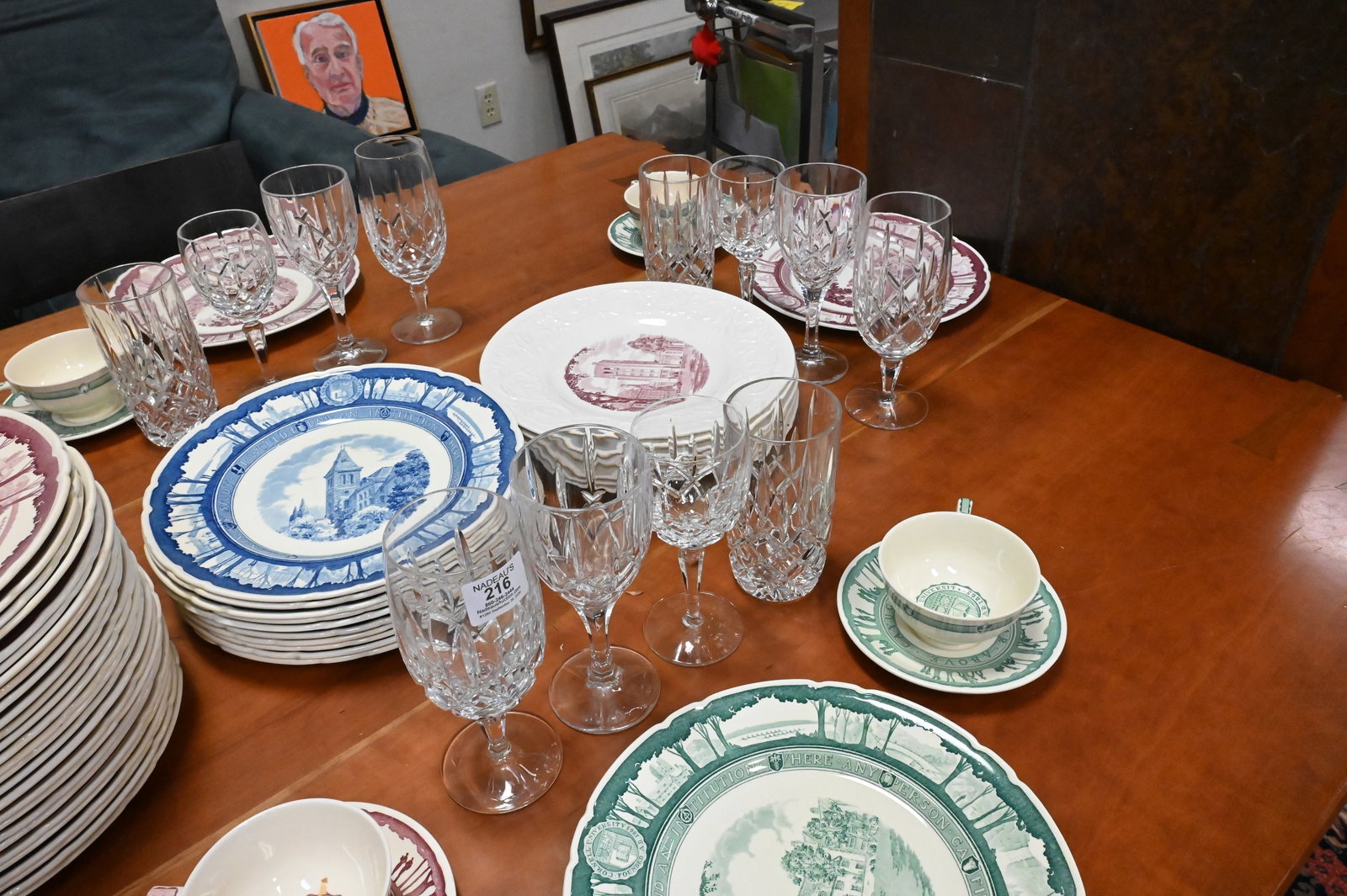 58 Pieces Gorham Crystal Stemware Set - 6