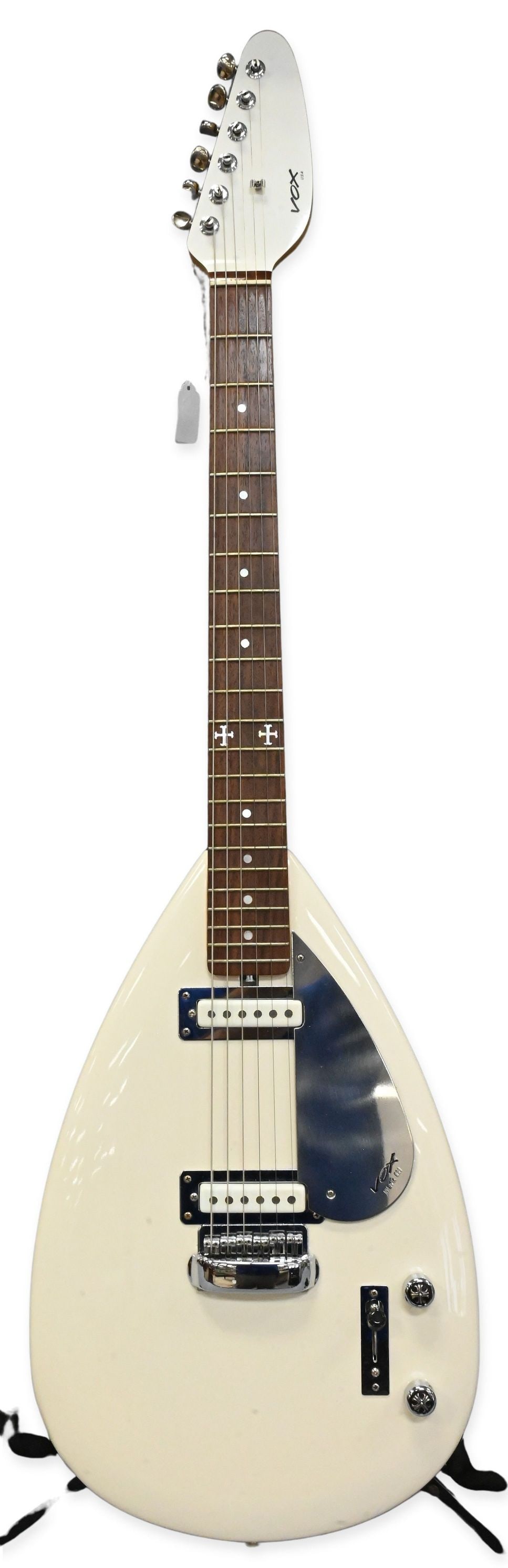 2001 VOX Brian Jones Mark III Teardrop Electric Guitar: 2001 VOX Brian Jones Mark III Teardrop Electric Guitar made in USA, serial number 00075297. Along with original hard case