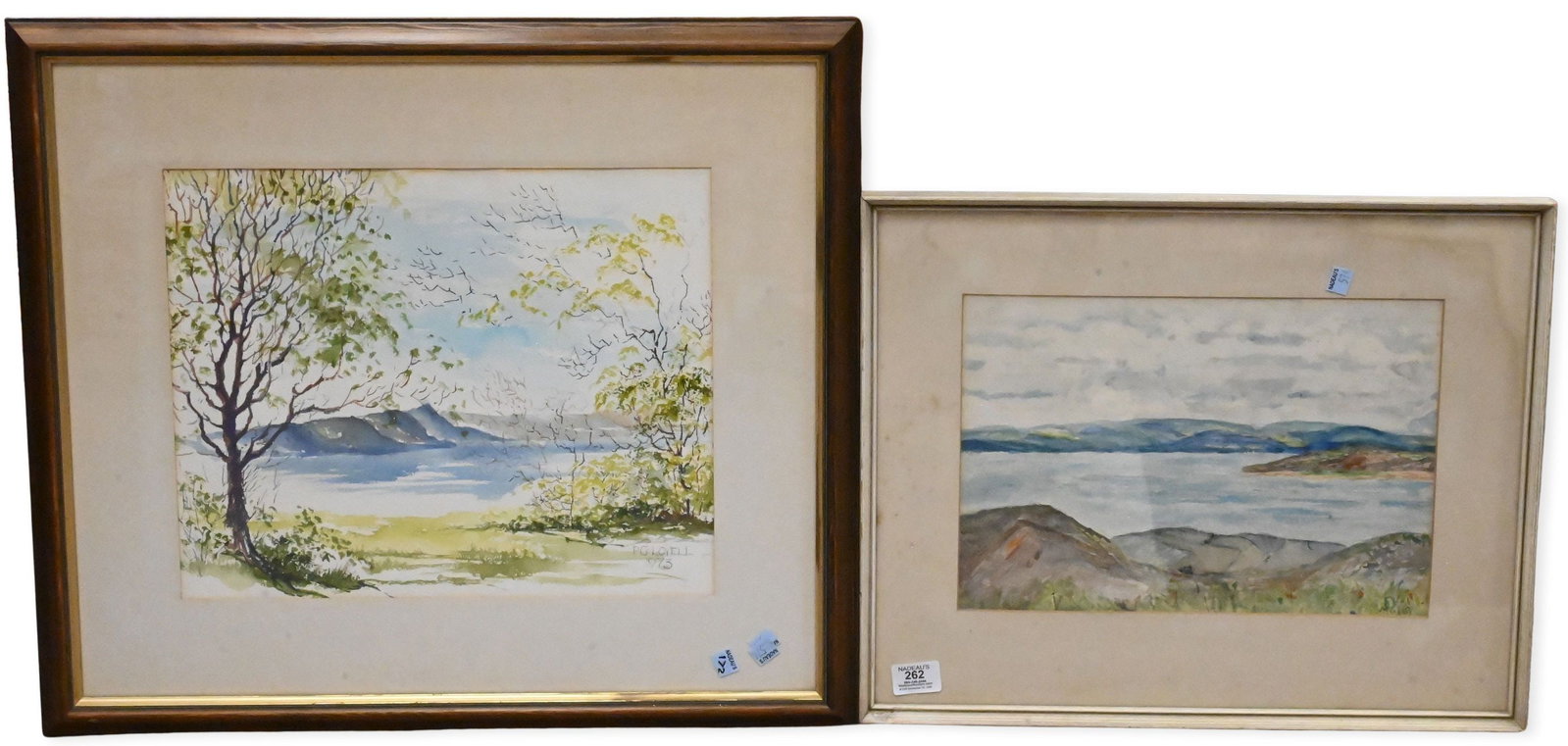 Three Watercolor Landscape Studies (1 of 4)