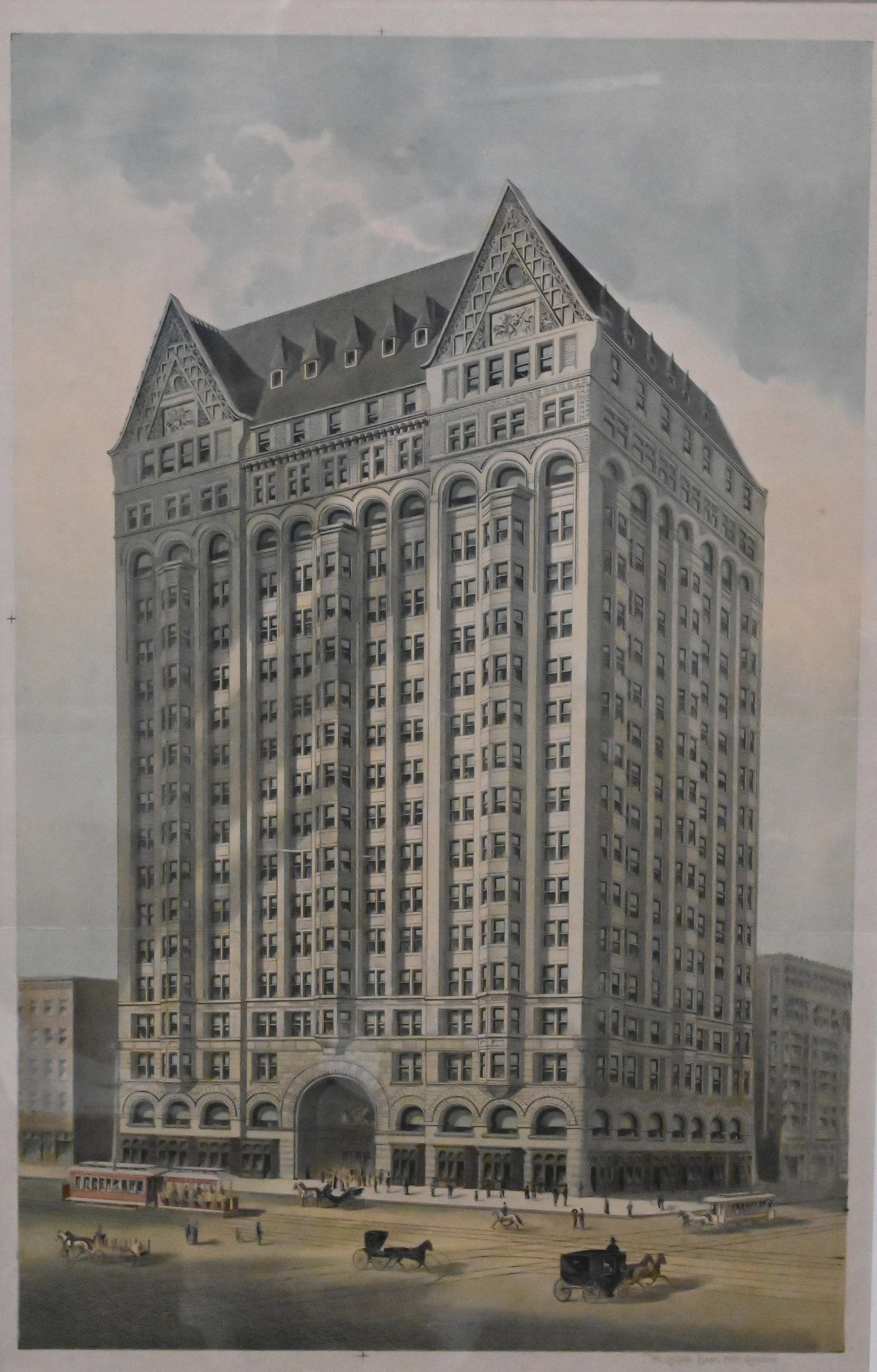 Chicago Masonic Temple Architectural View, 1890 (1 of 4)