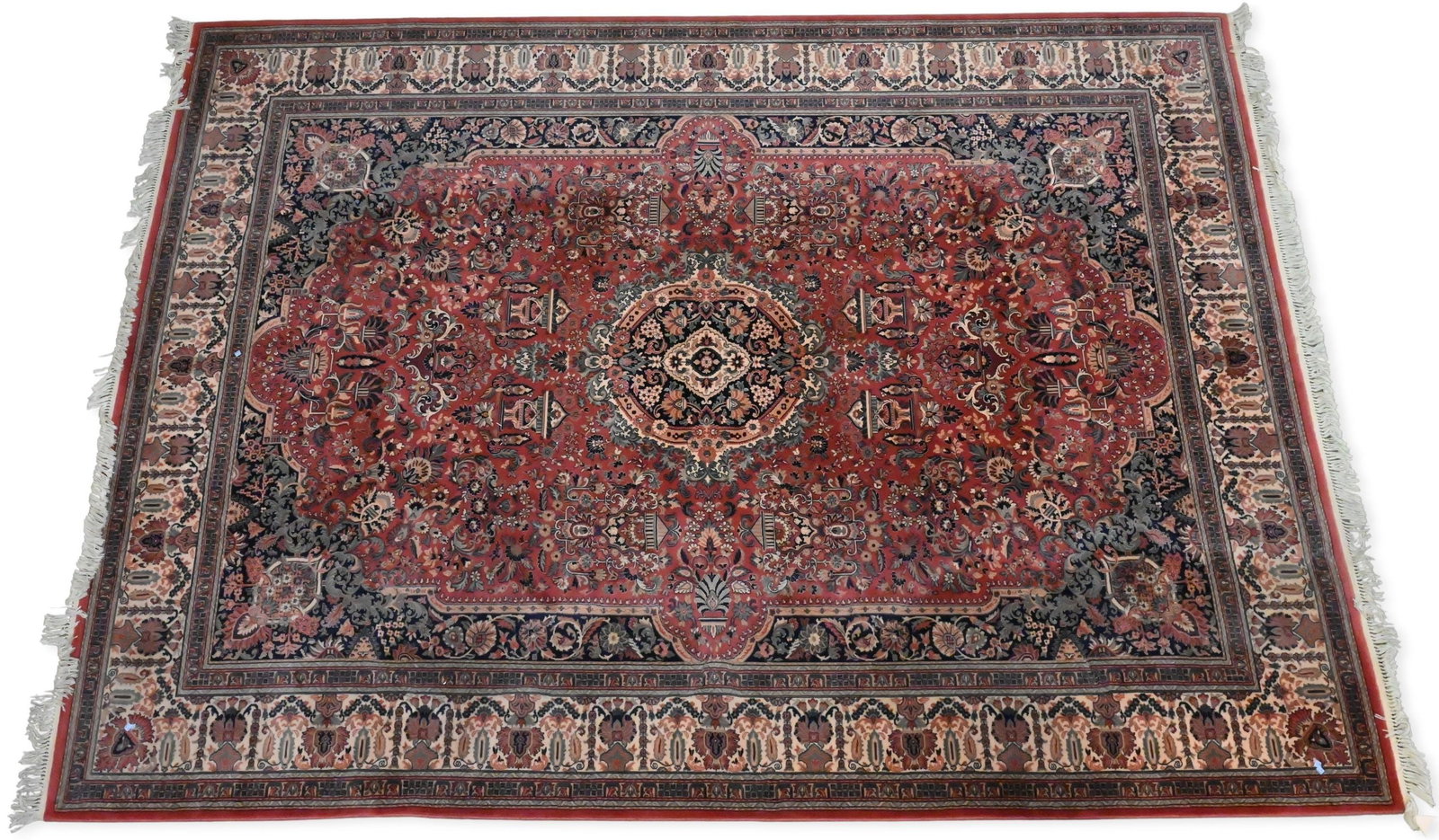 Machine Made Oriental Room Size Carpet: Machine Made Oriental Room Size Carpet 9' 8" x 14'