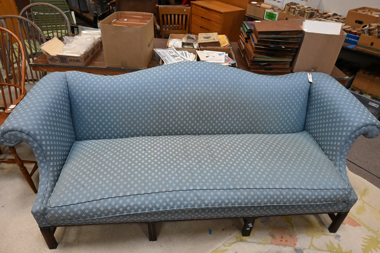 Chippendale Style Camelback Sofa - 3