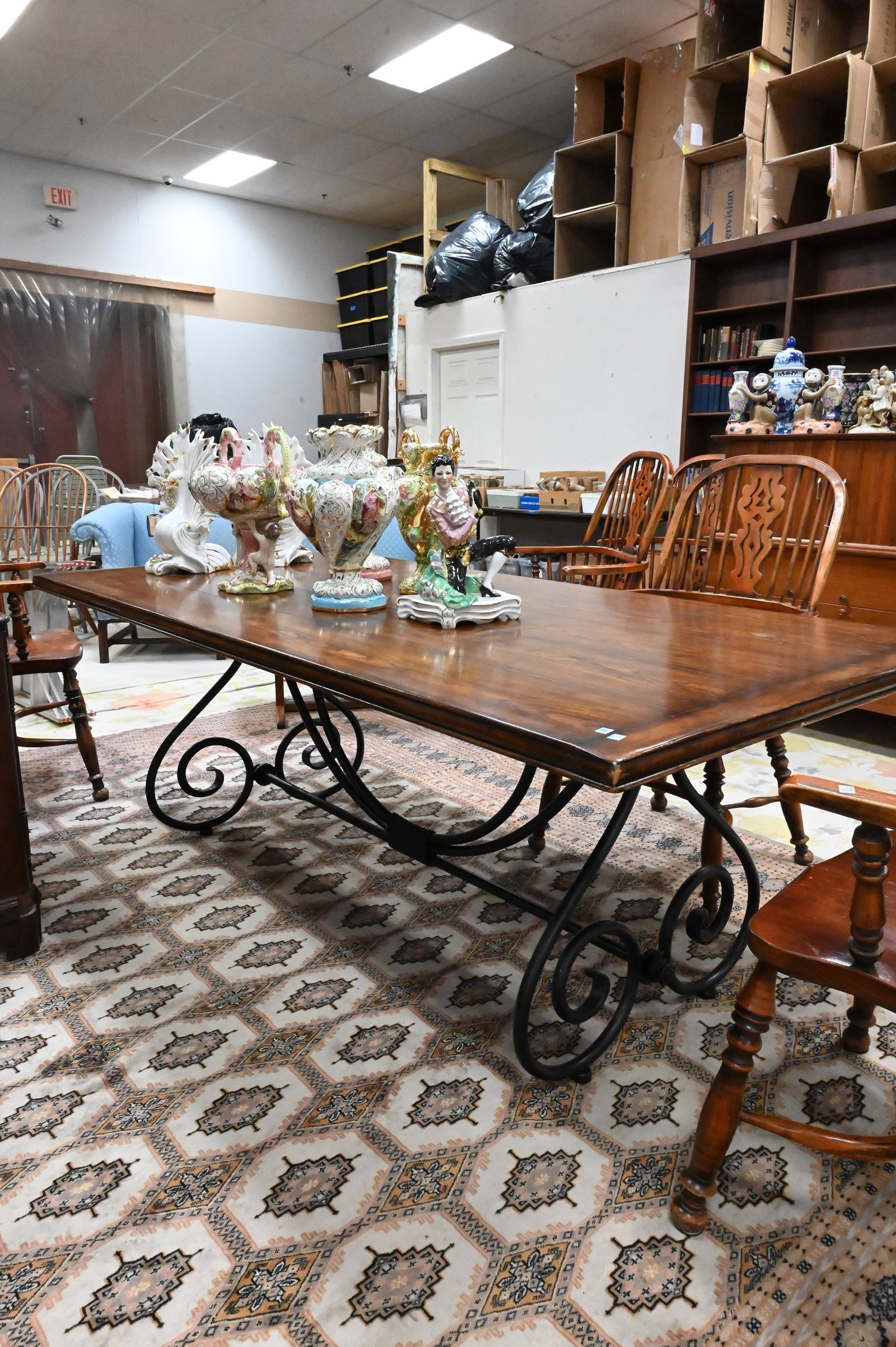 Trestle Dining Table - 5