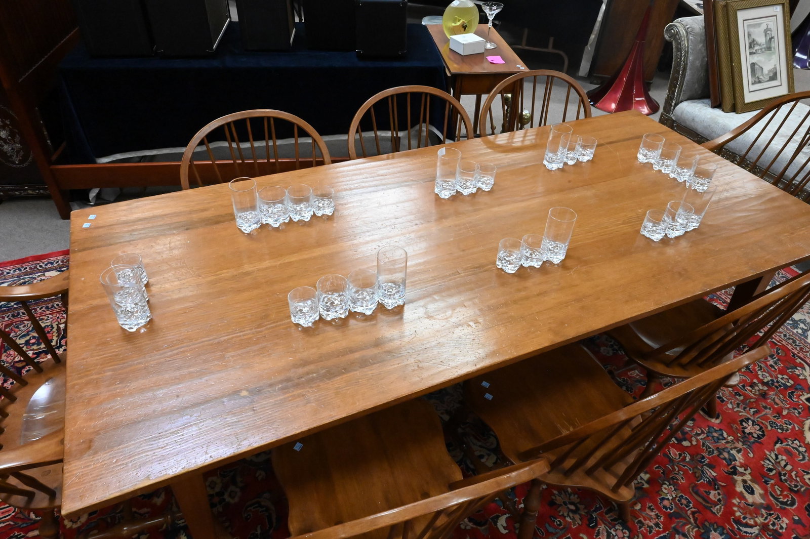 Nine Piece Maple Dining Set - 3